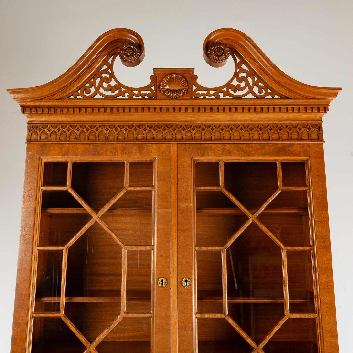 George III Style Mahogany Secretary Book Case