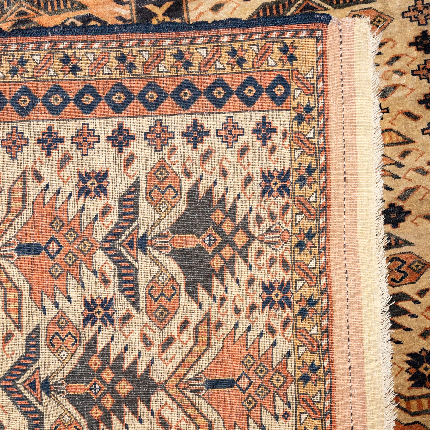 Semi-Antique Turkoman Rug, Afghanistan, 3.11 x 5.9