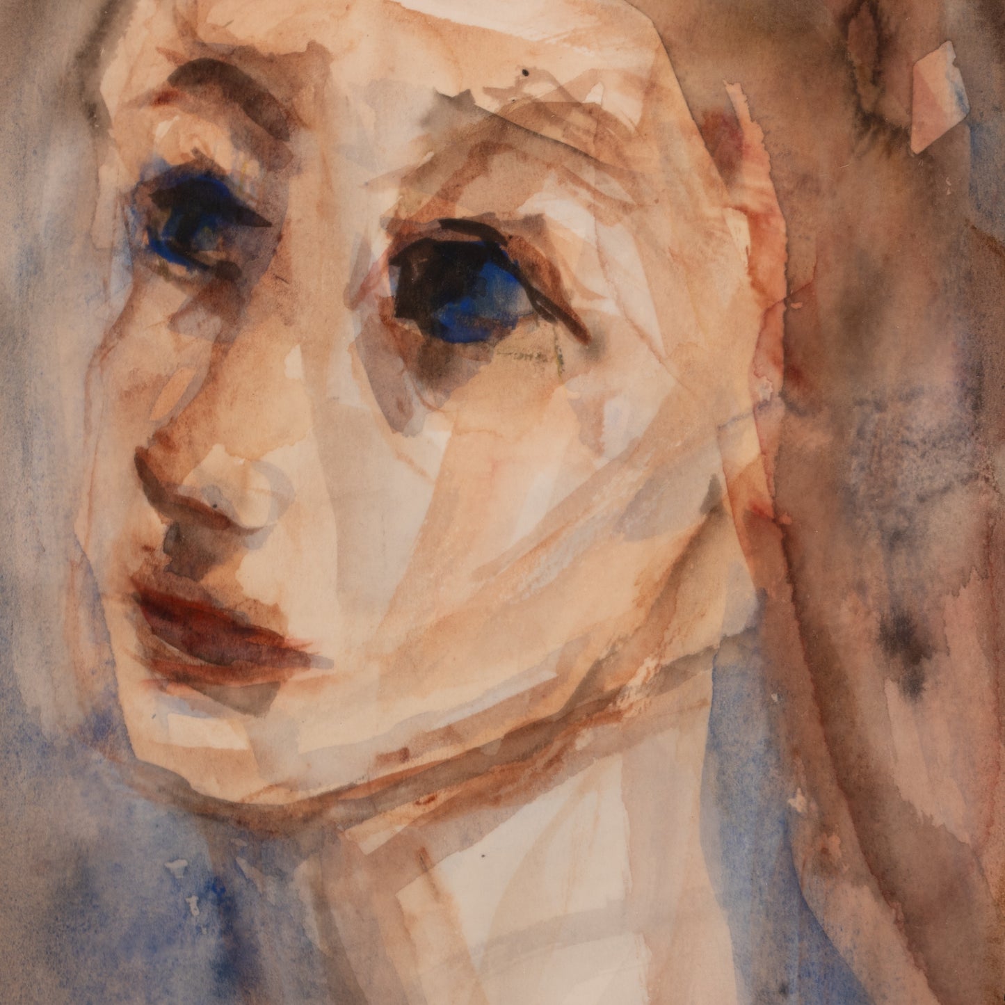 Helen Ries. Portrait of a Woman, watercolor