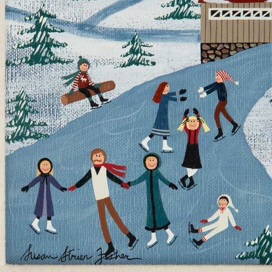 Susan Strier Fisher. "Fun on Ice," acrylic