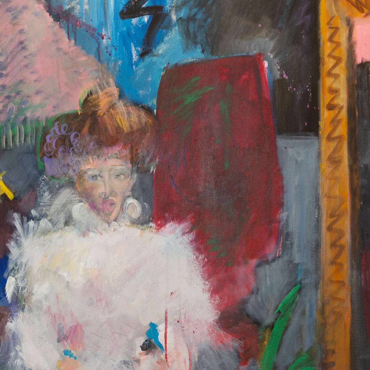 Sherry Wolf. "The Portrait," acrylic