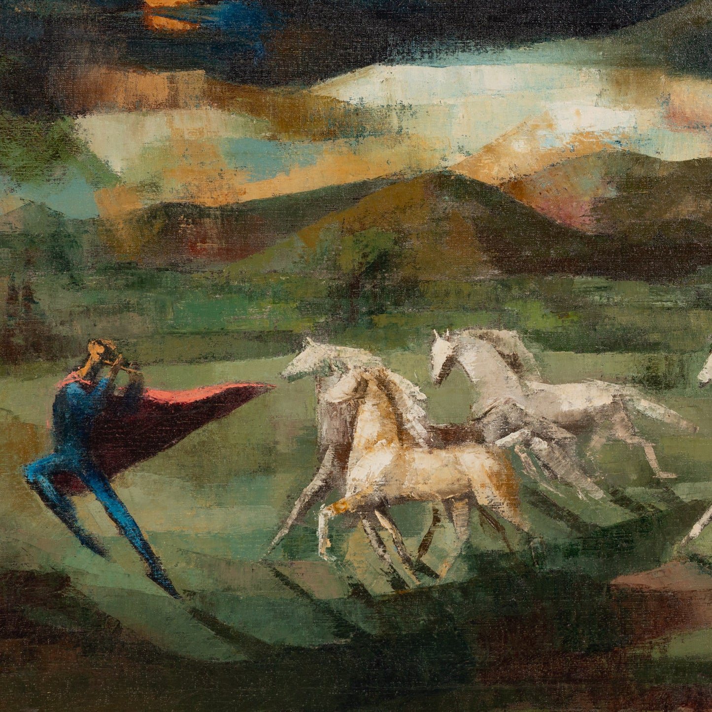 Lars-Erik Larsson. The Horse Spiriter, oil