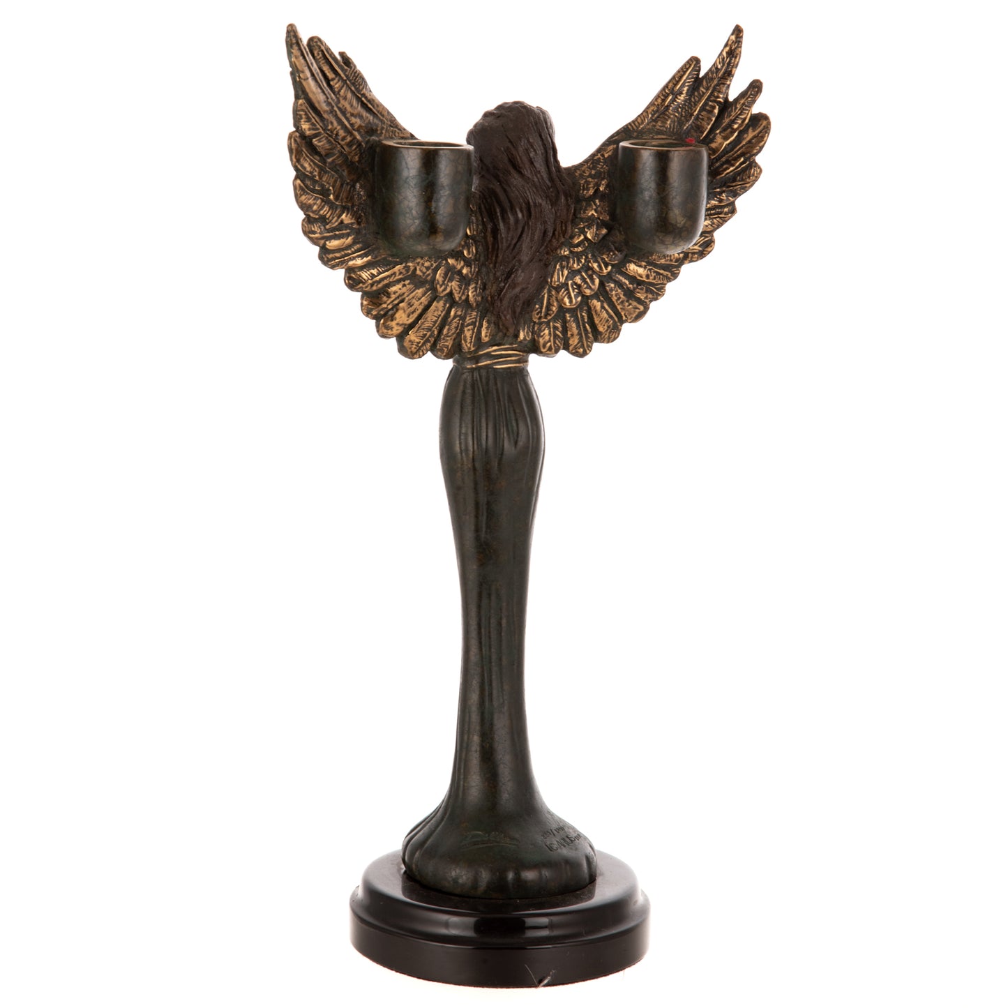 Cesar G. Alarcon. Angel Candelabra, bronze