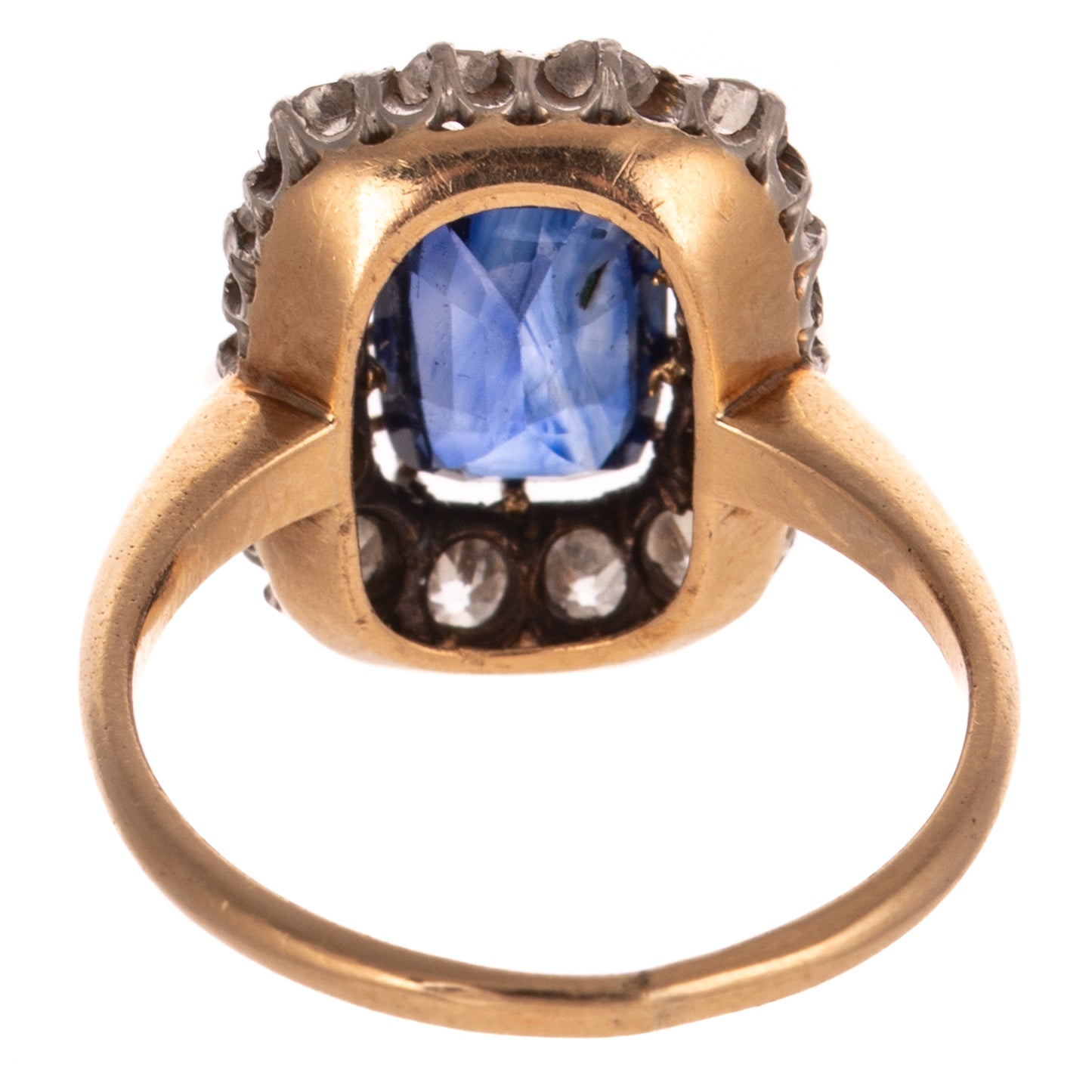 A Vintage Sapphire & Diamond Ring in 14K