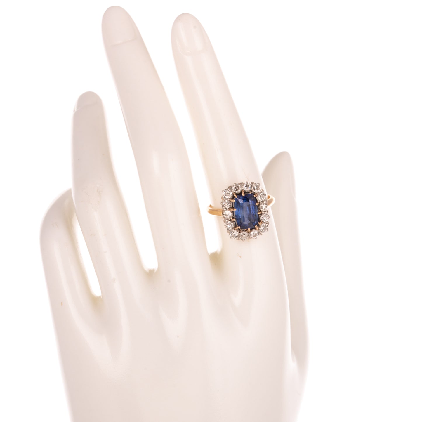 A Vintage Sapphire & Diamond Ring in 14K