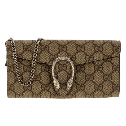 A Gucci Dionysus Supreme Wallet on Chain
