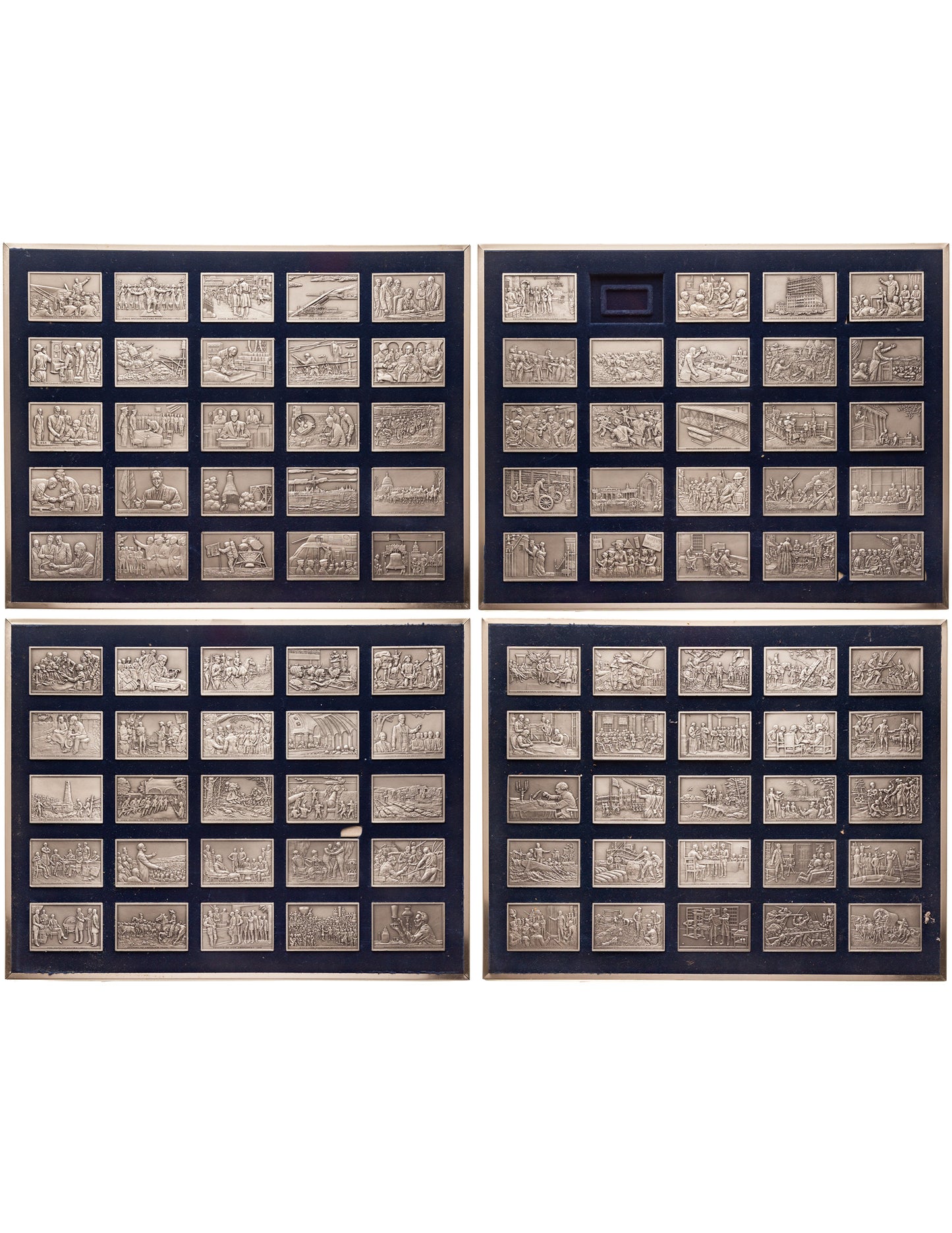 Franklin Mint's History of US in Pewter Ingots