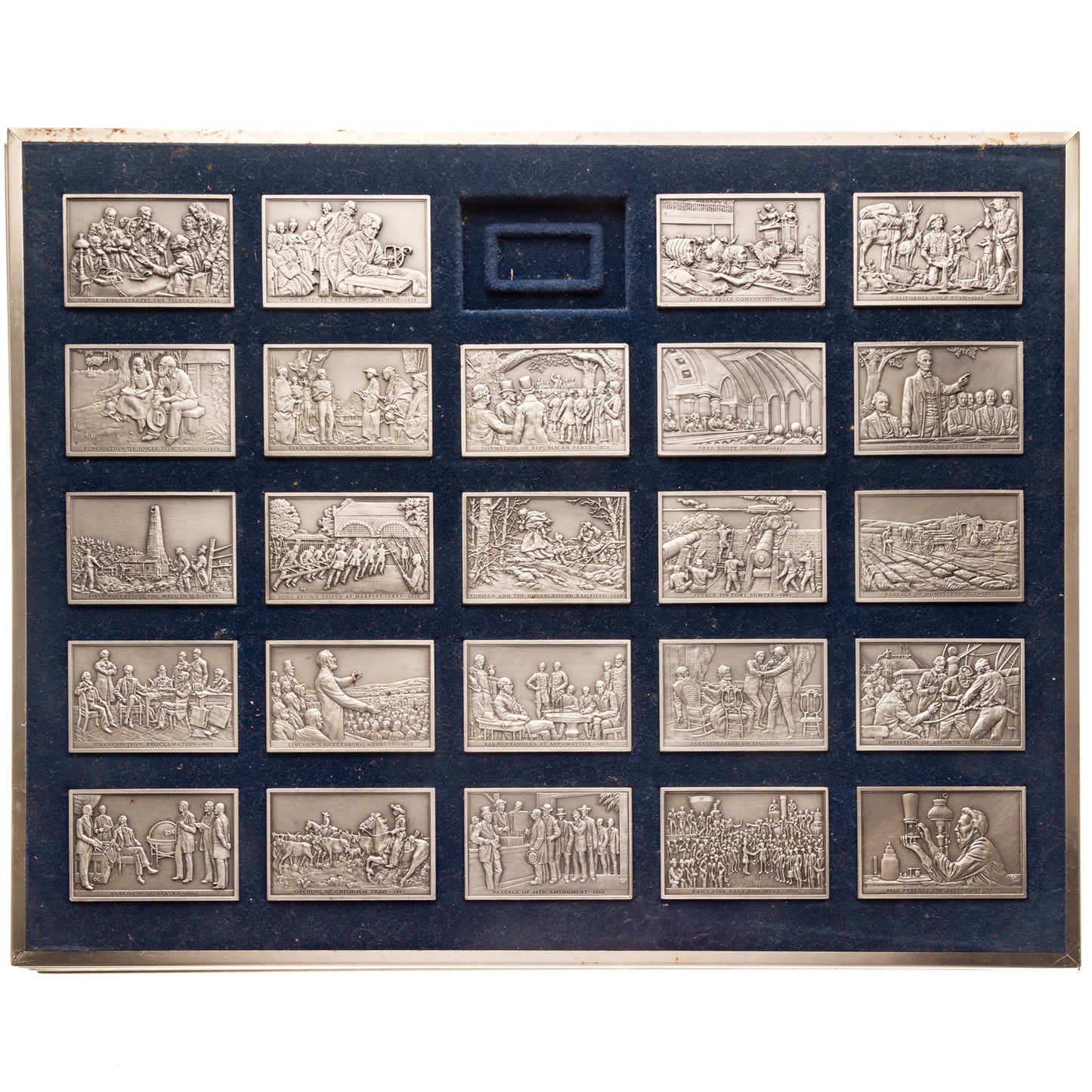 Franklin Mint's History of US in Pewter Ingots