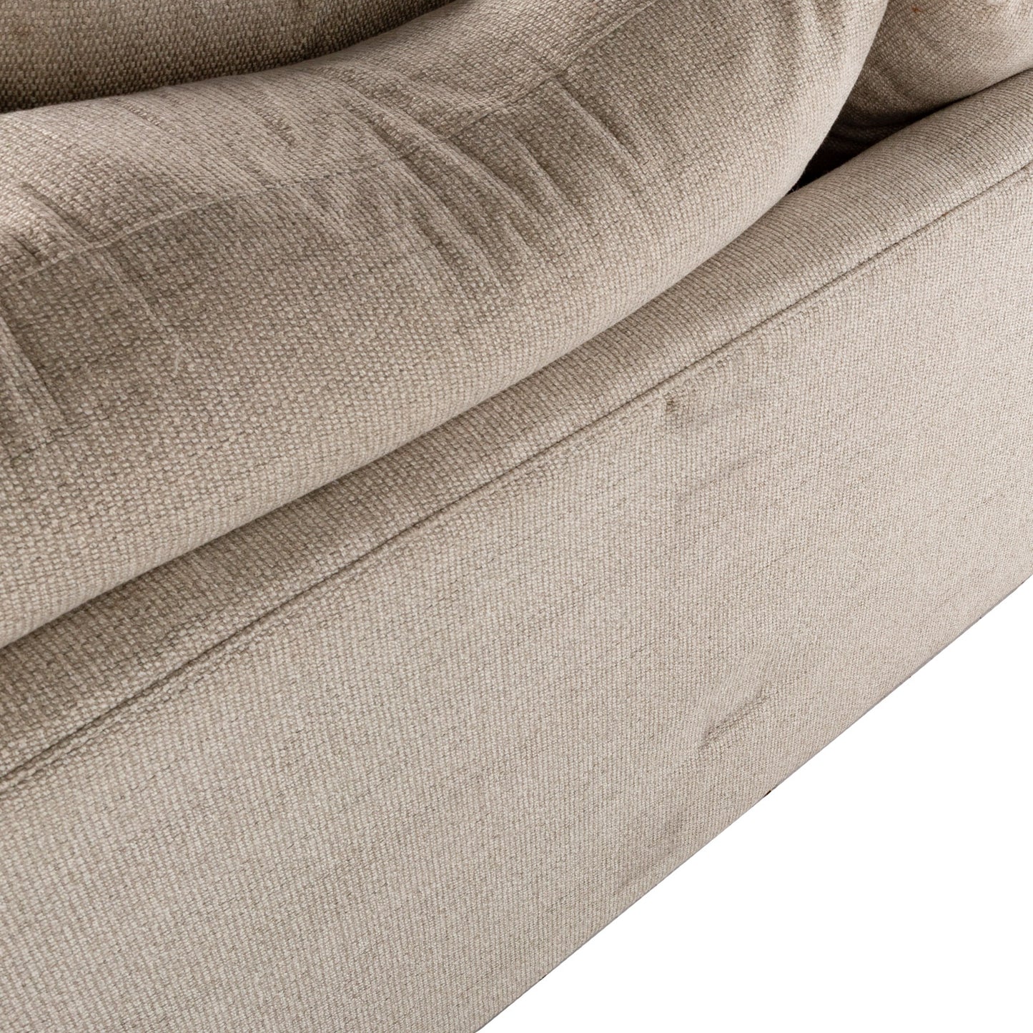 Crate & Barrel Upholstered Sofa & Ottoman