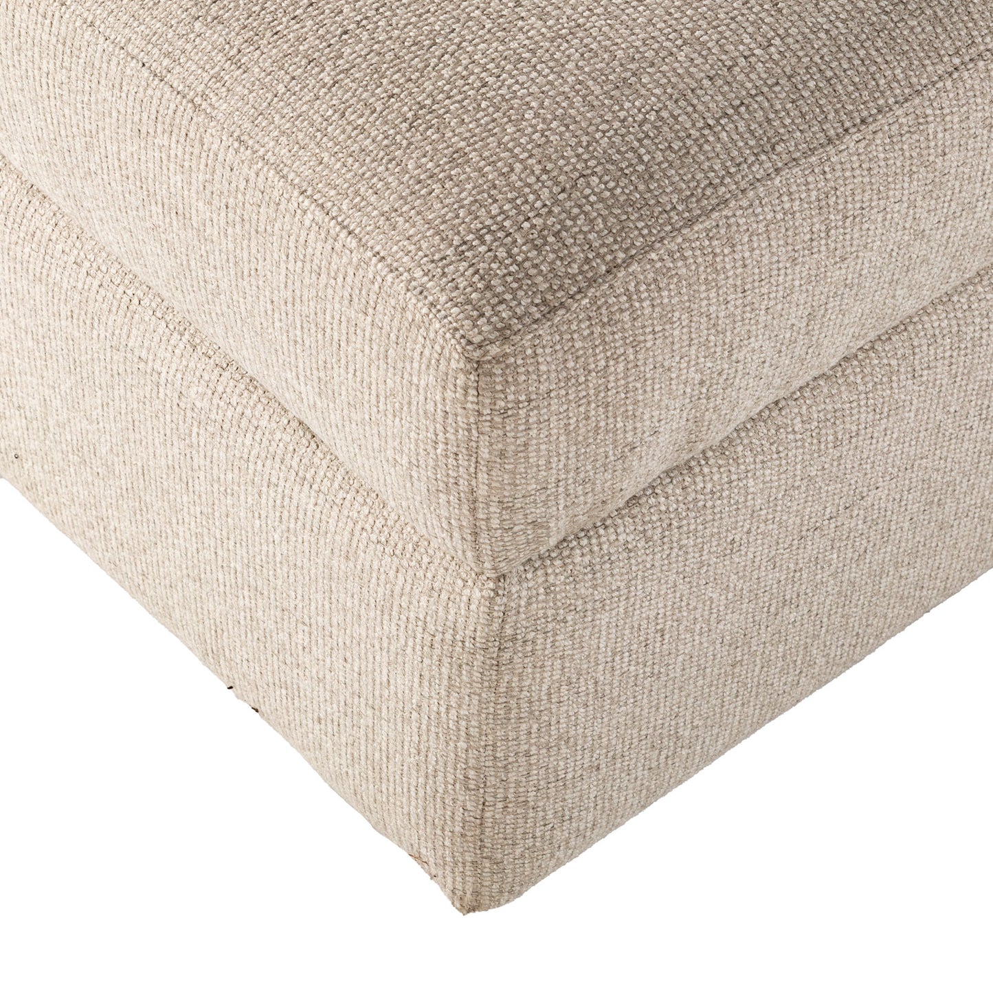Crate & Barrel Upholstered Sofa & Ottoman