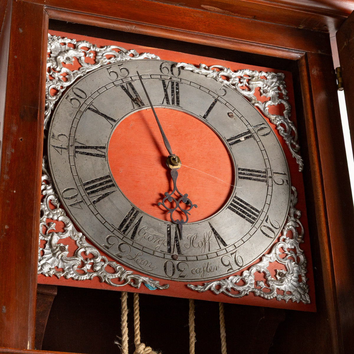 John George Hoff Tall Case Clock, Lancaster, Penn.
