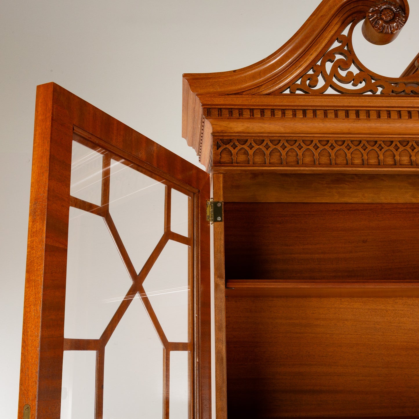George III Style Mahogany Secretary Book Case