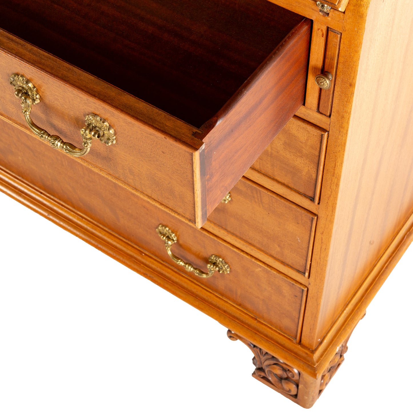 George III Style Mahogany Secretary Book Case