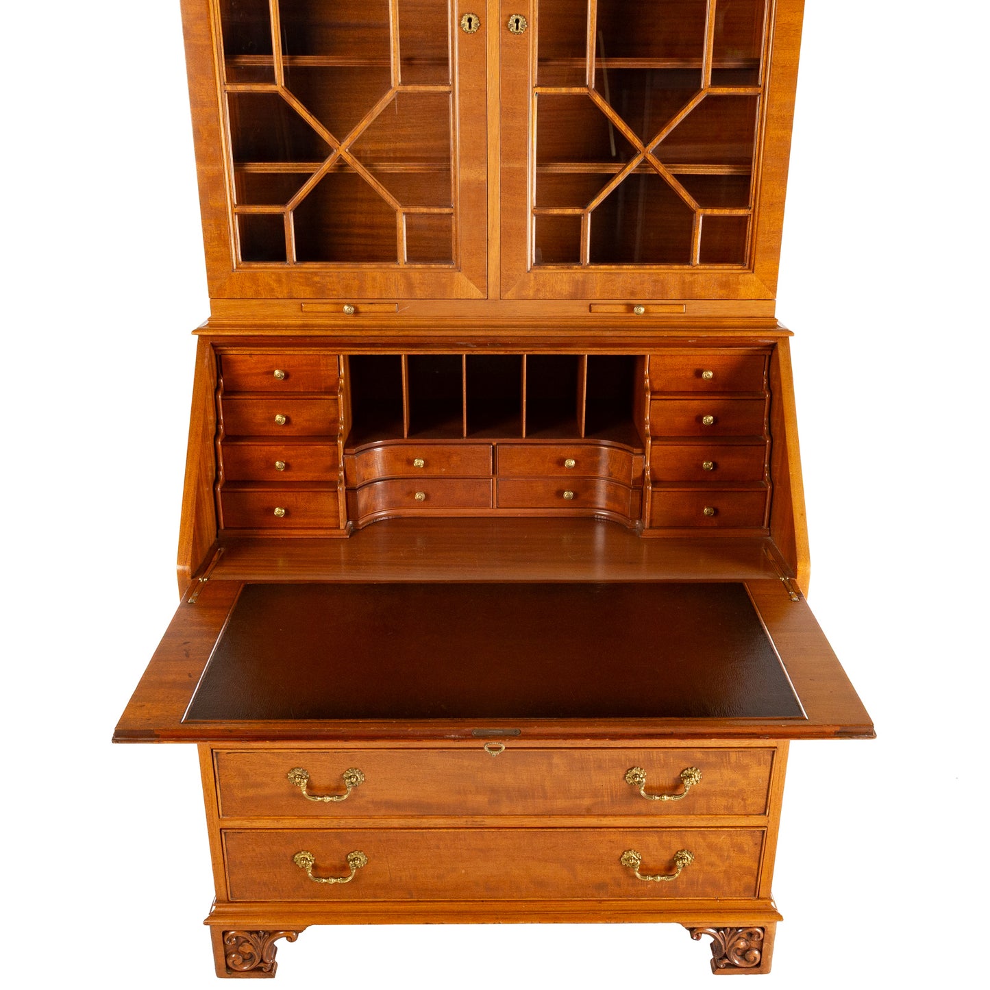 George III Style Mahogany Secretary Book Case
