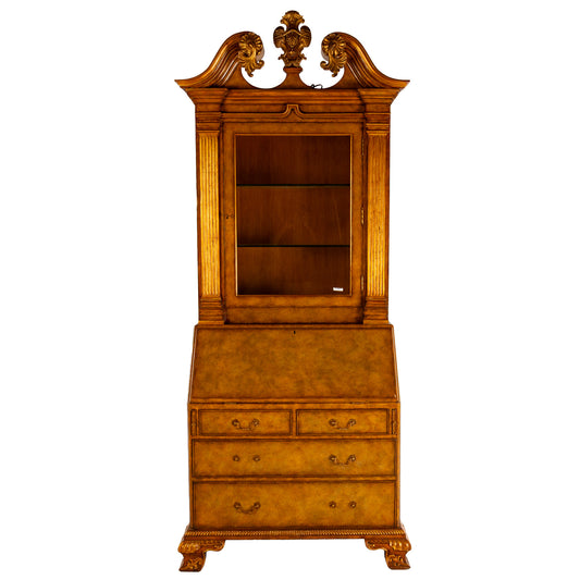Maitland Smith Mahogany Secretary Bookcase