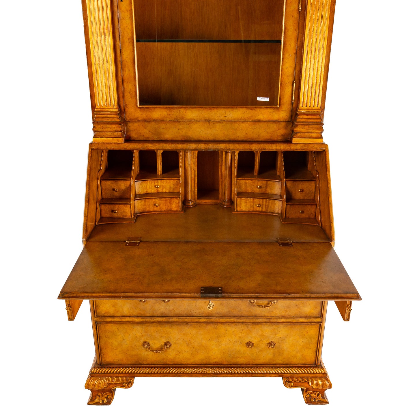 Maitland Smith Mahogany Secretary Bookcase