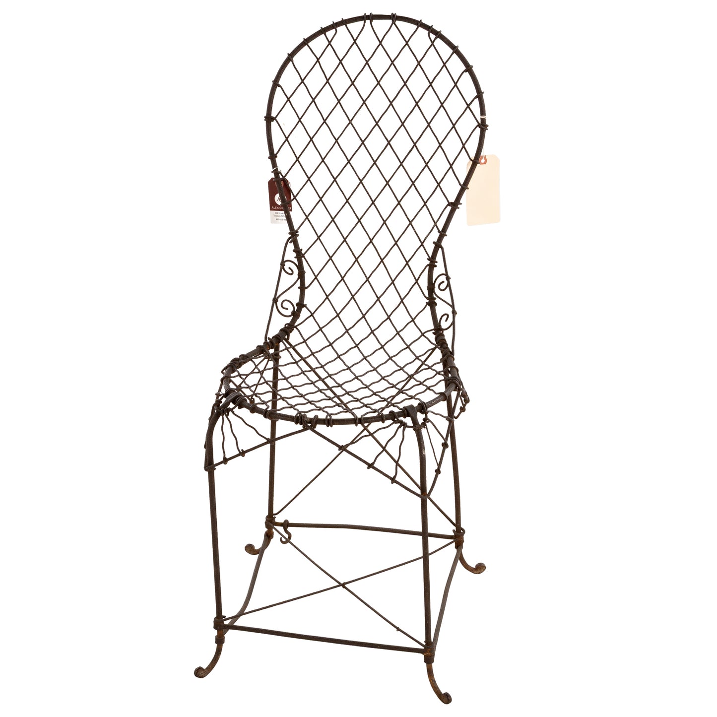 American Victorian Wire Garden Side Chair