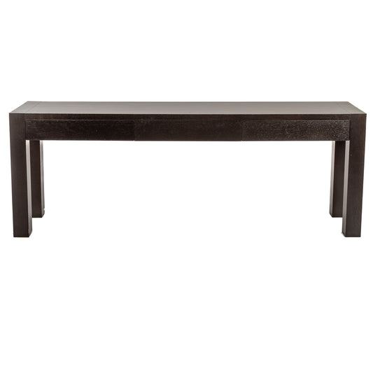 Contemporary Ebonized Three-Drawer Console Table