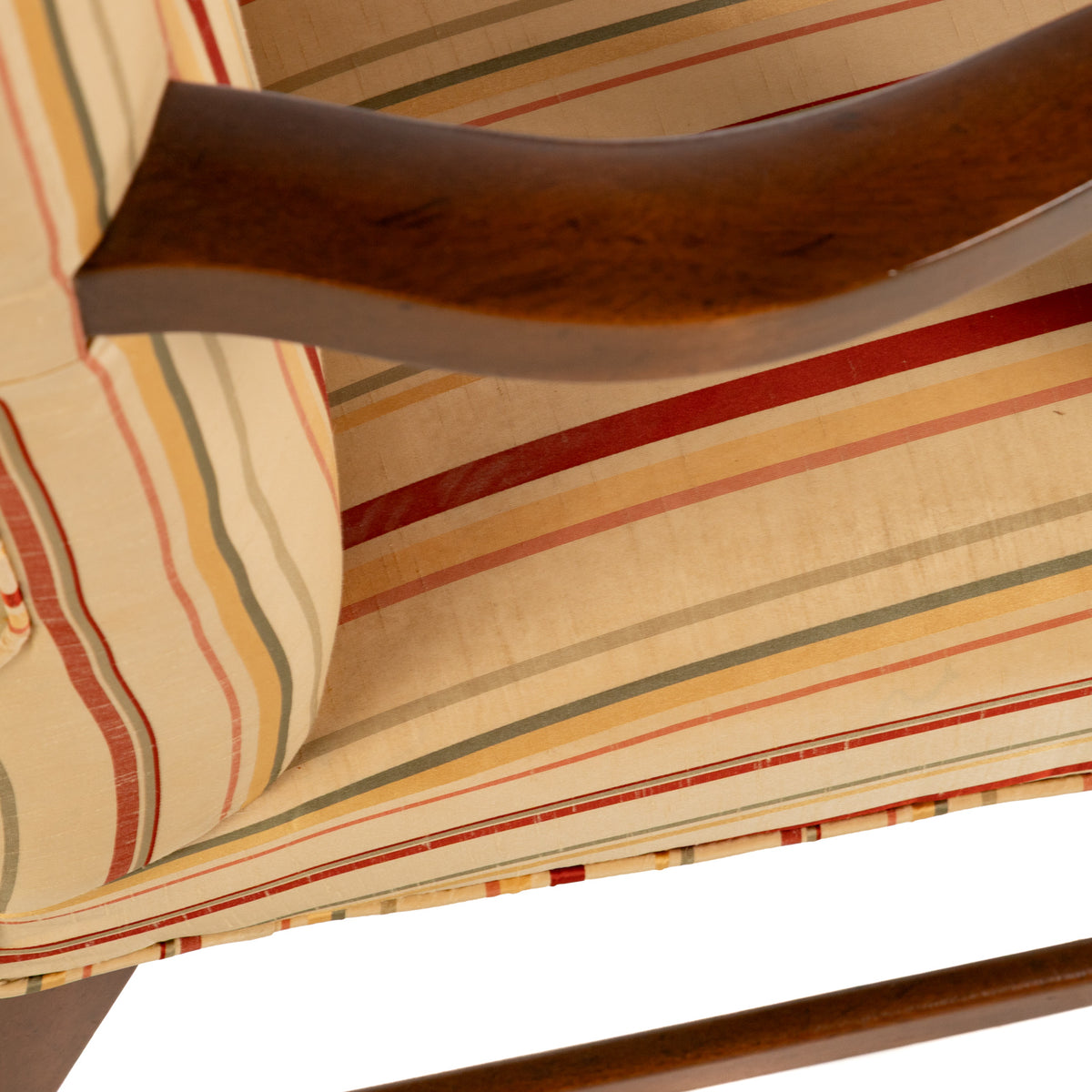 A Pair of Federal Style Mahogany Lolling Armchairs
