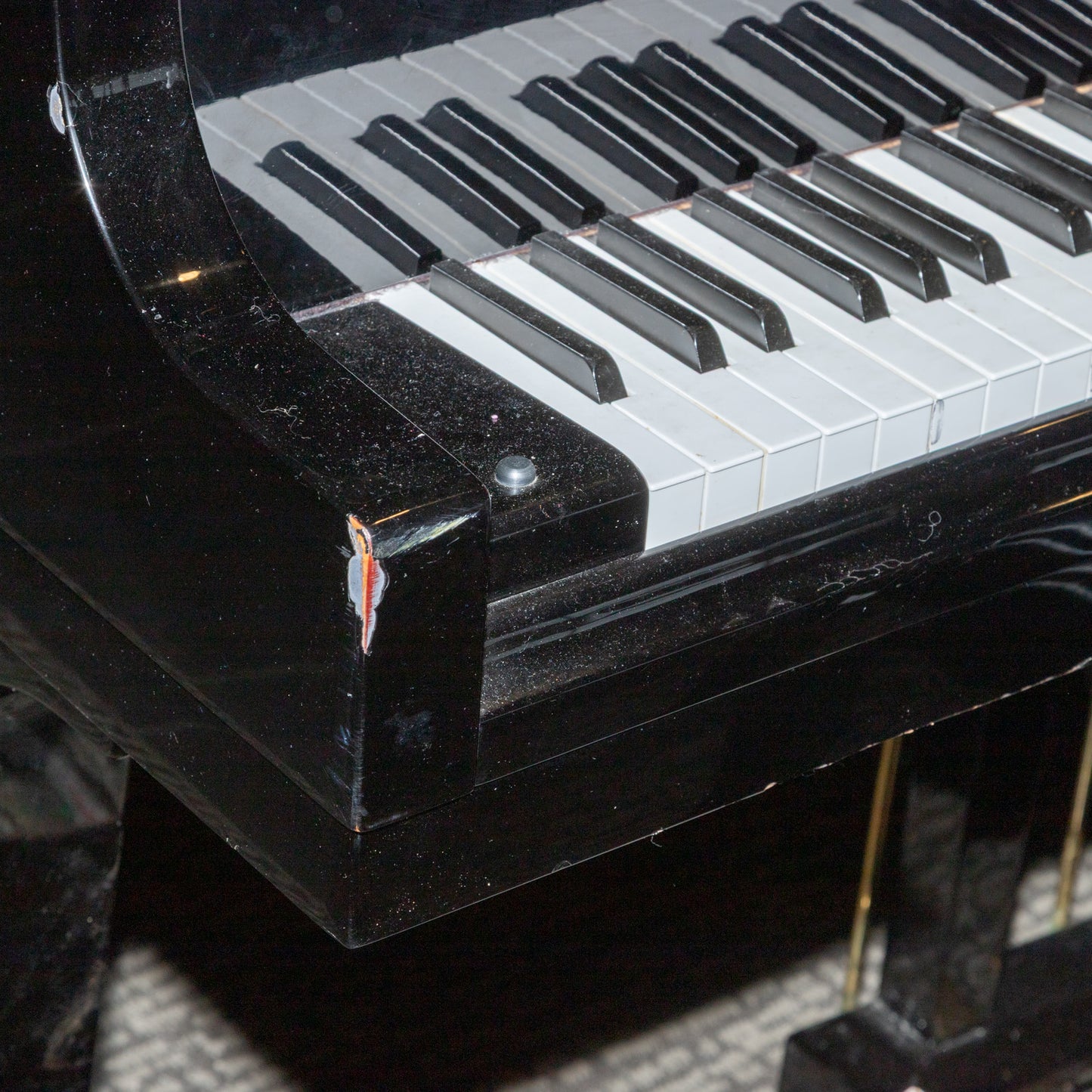 Kohler & Campbell Ebonized Grand Piano with Player