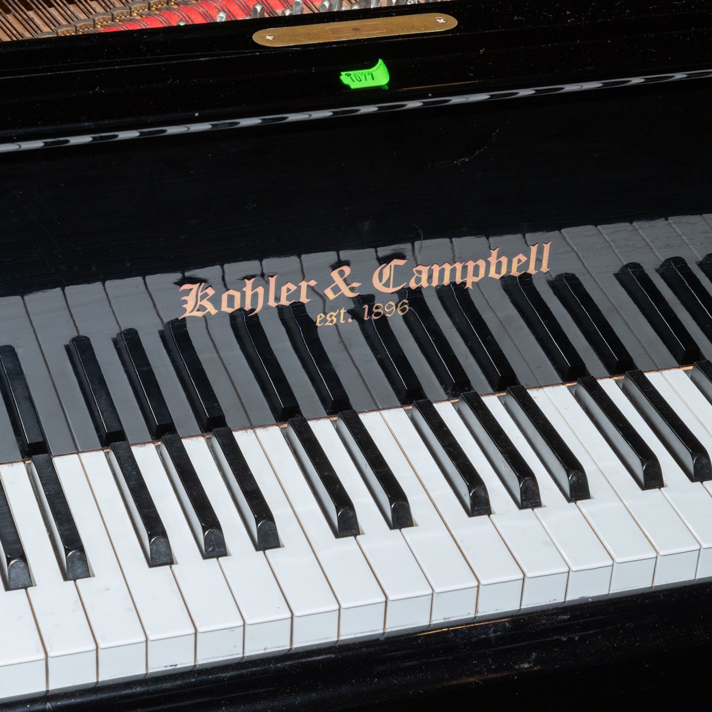 Kohler & Campbell Ebonized Grand Piano with Player