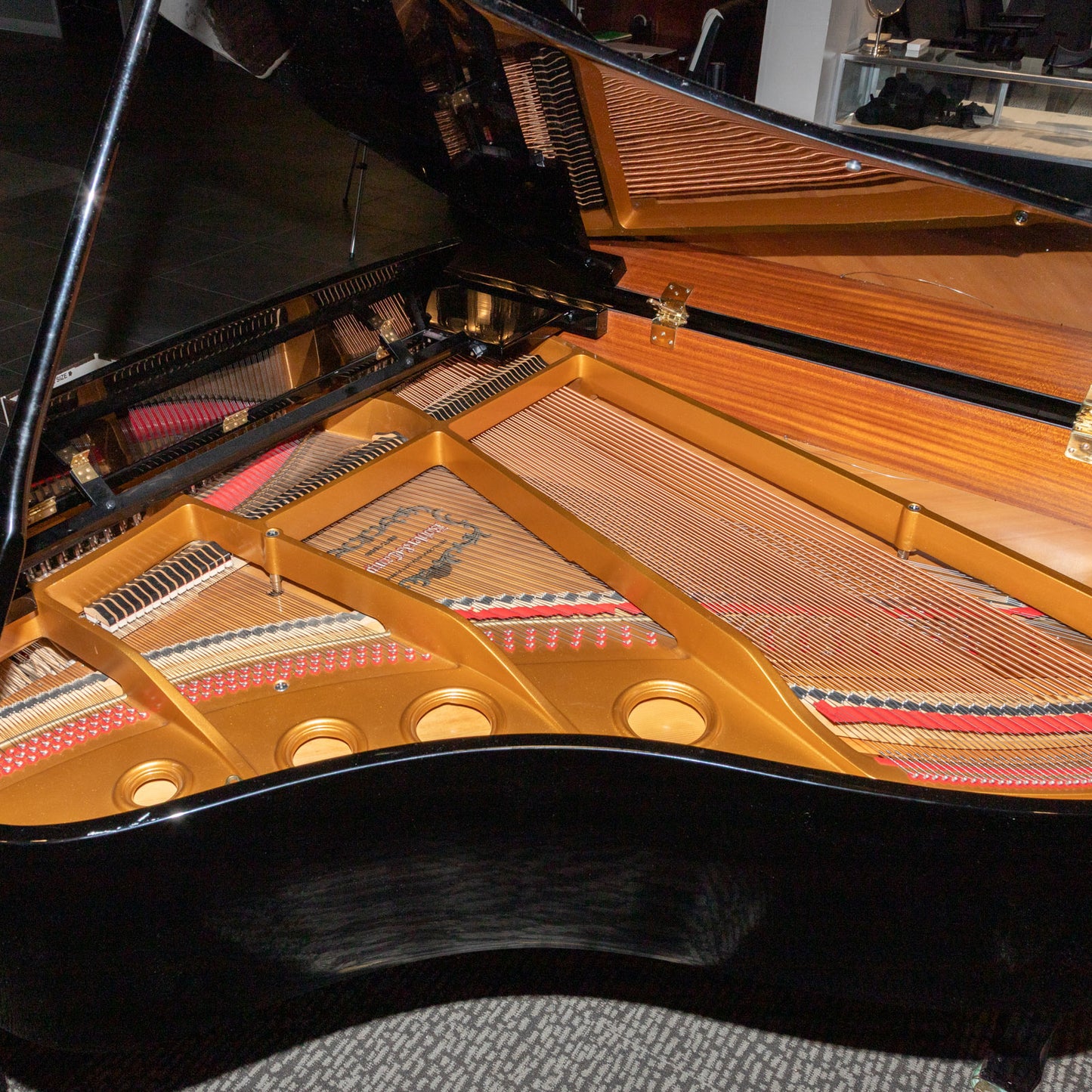 Kohler & Campbell Ebonized Grand Piano with Player