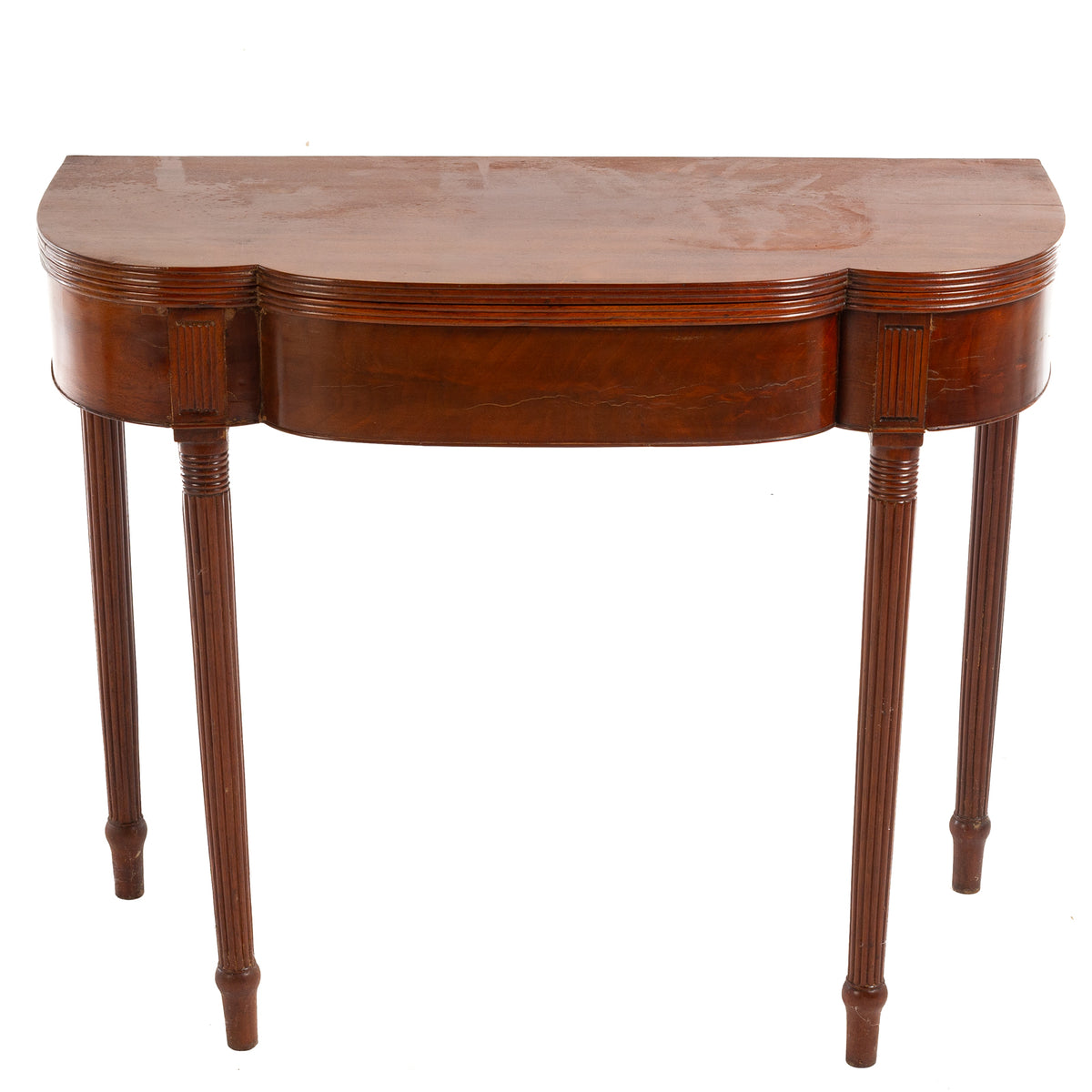 Late Federal Mahogany Flip Top Games Table
