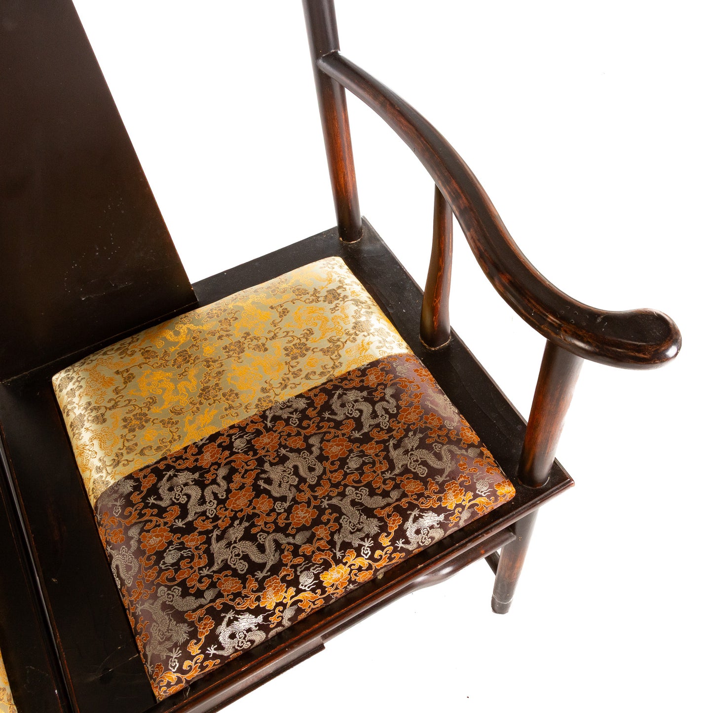 A Pair of Chinese Elmwood Highback Chairs