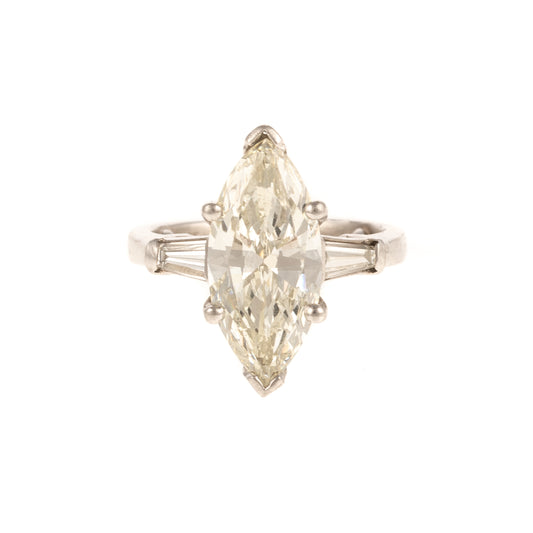 A 3.01 ct Marquise Diamond Ring in Platinum