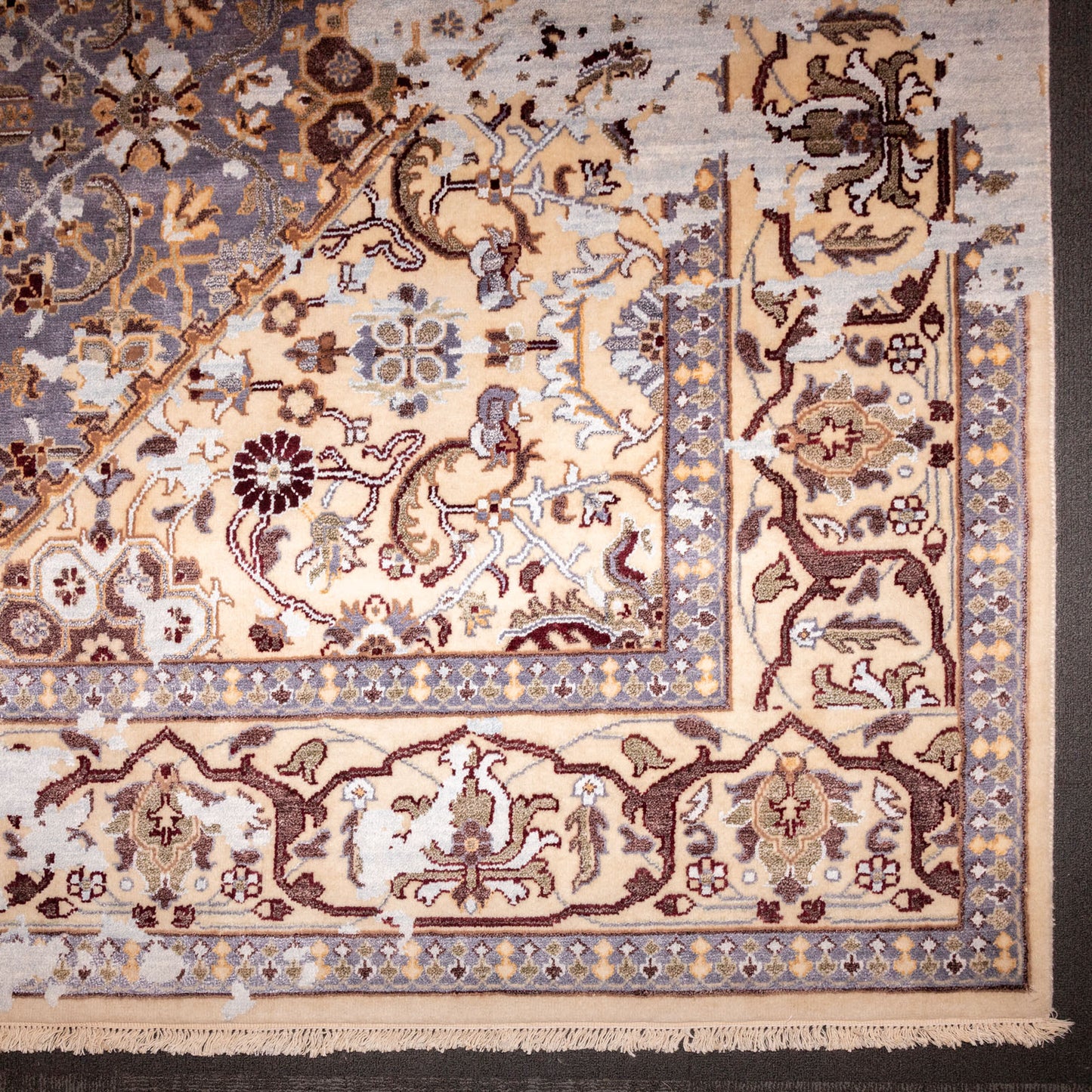 Modern Indo Design Rug, India, 8.2 x 10.2