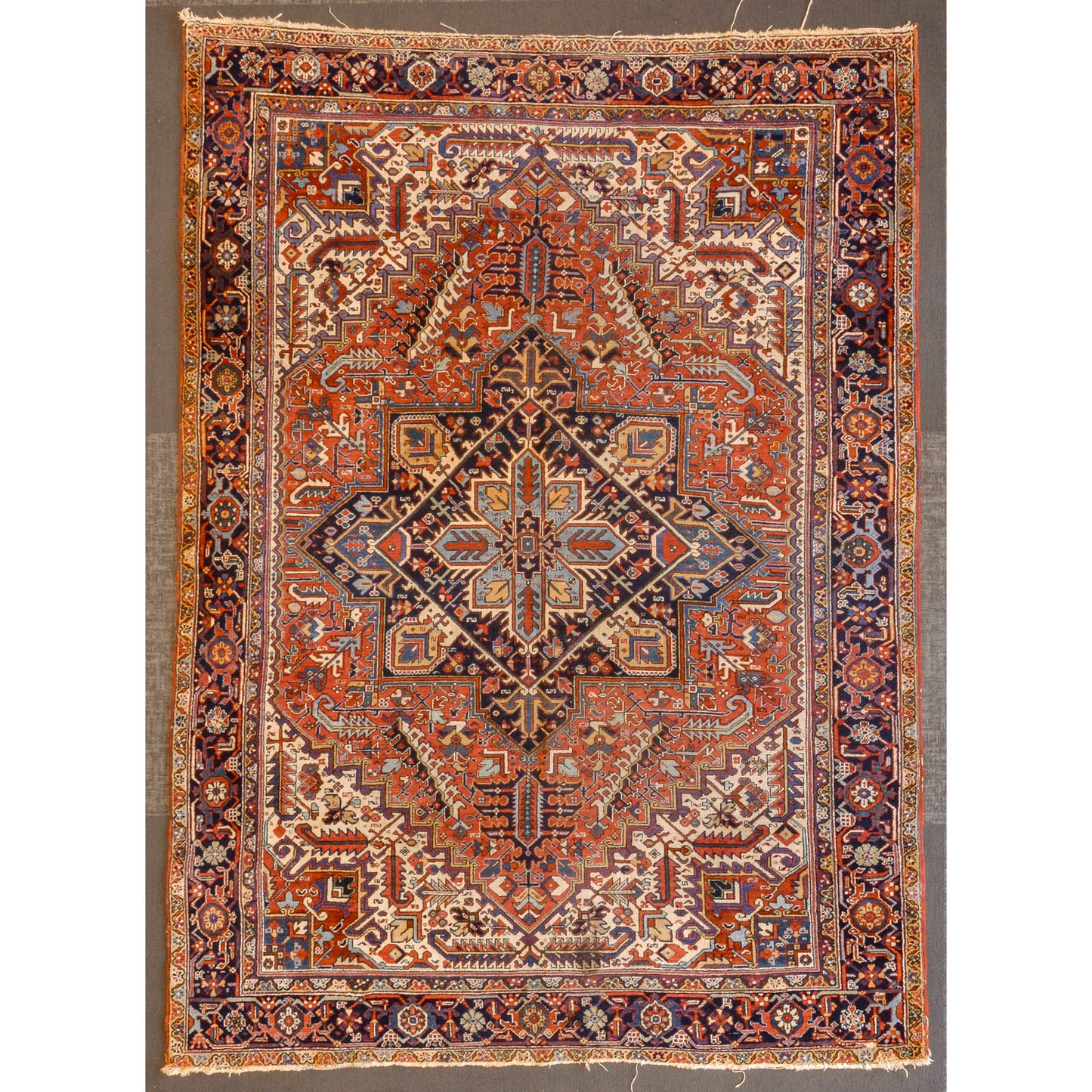 Antique Heriz Rug, Persia, 8.7 x 11.9