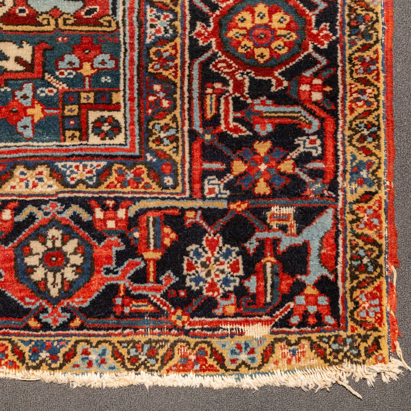 Antique Heriz Rug, Persia, 8.7 x 11.9
