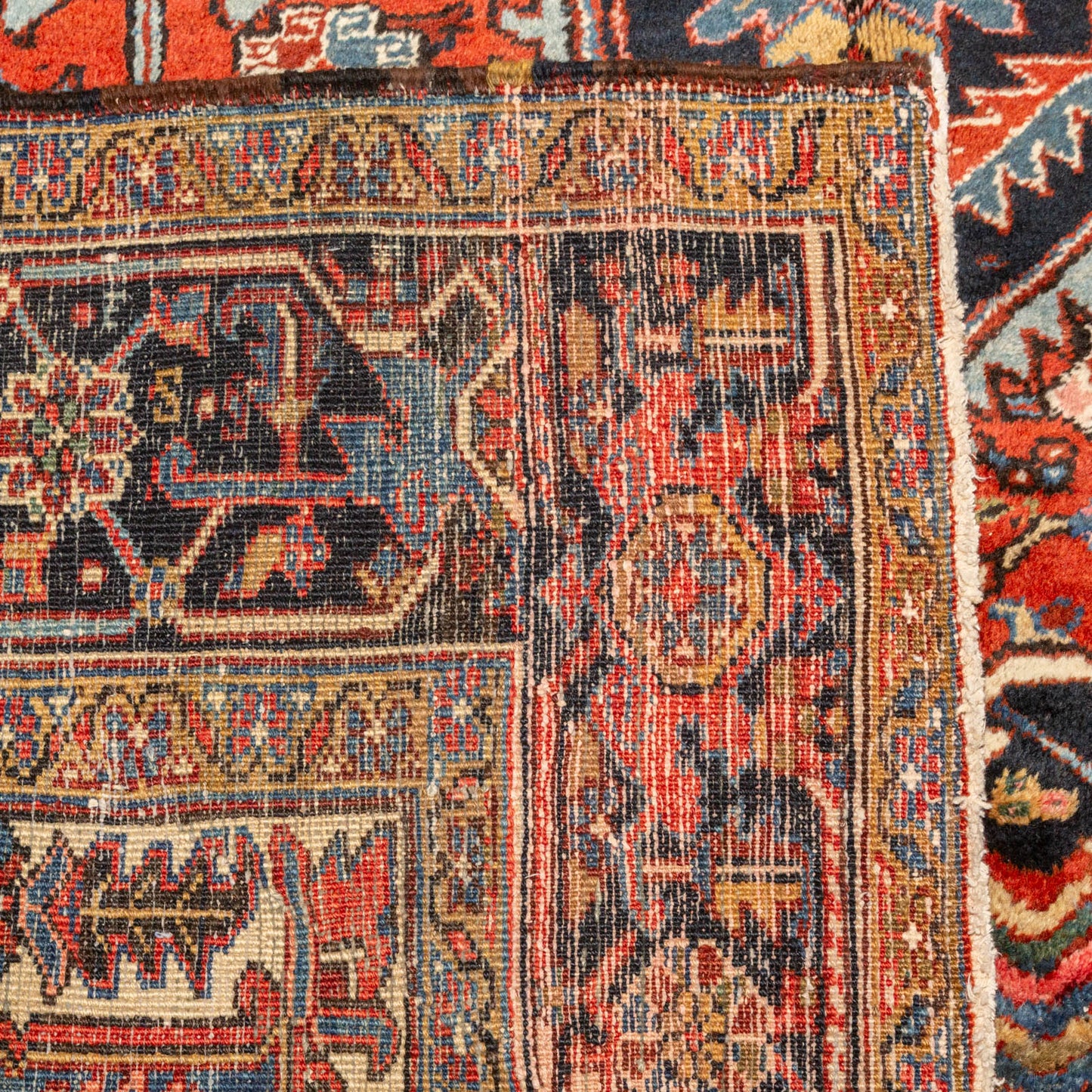 Semi-Antique Heriz Rug, Persia, 9 x 12.9
