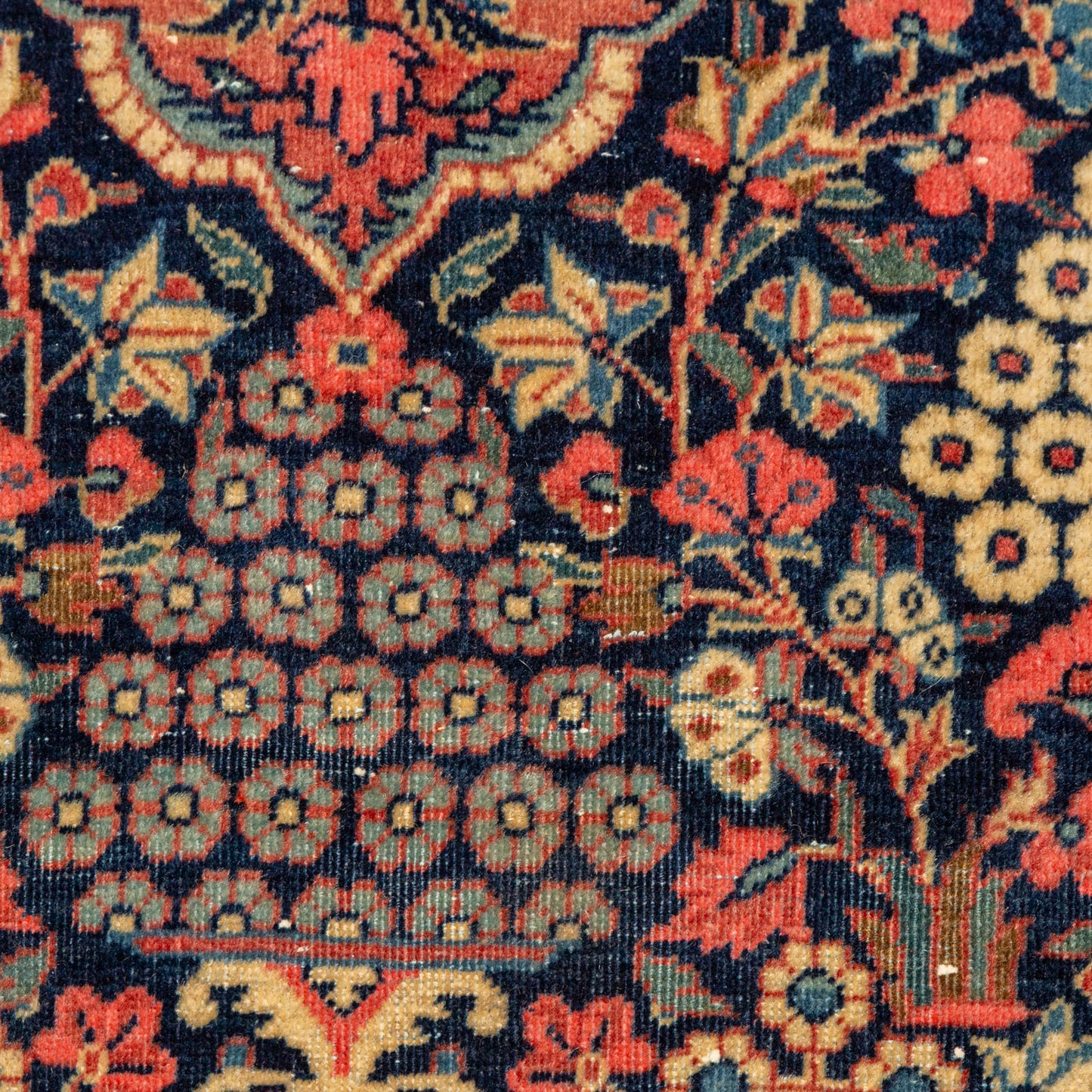 Antique Kashan Rug, Persia, 4.3 x 6.5