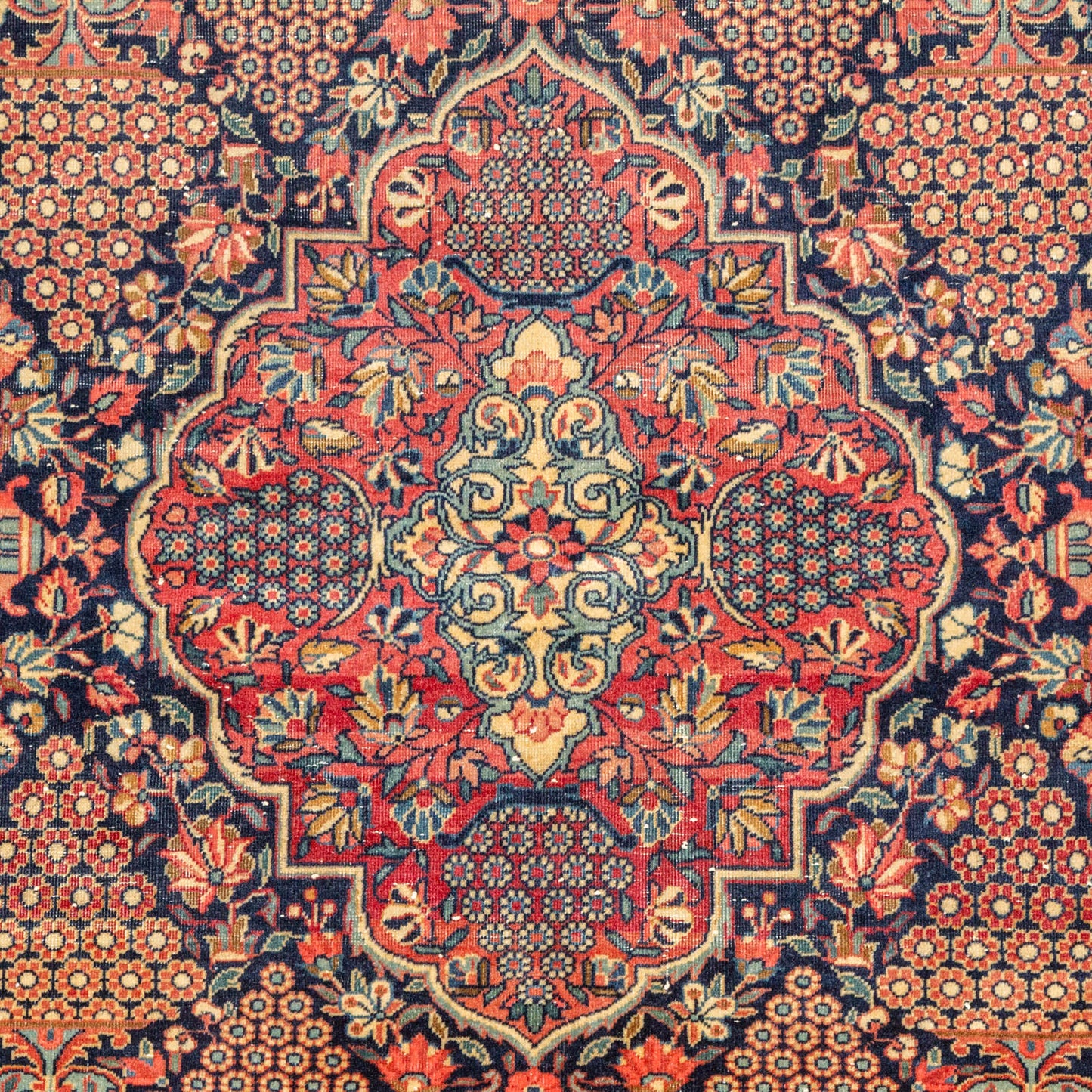 Antique Kashan Rug, Persia, 4.3 x 6.5