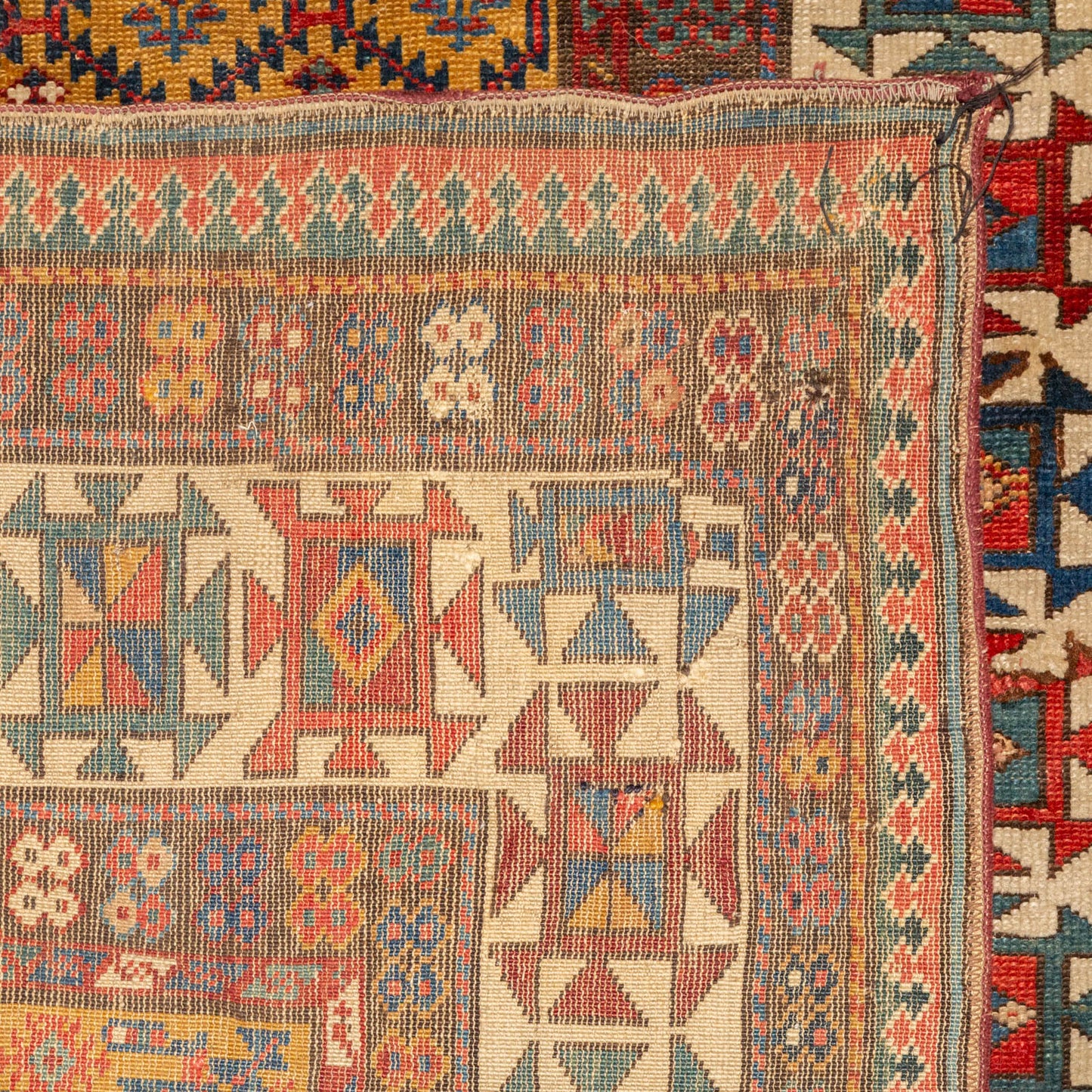 Antique Shirvan Rug, Caucasus, 3.5 x 7.5