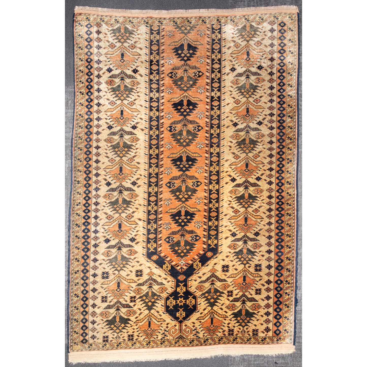 Semi-Antique Turkoman Rug, Afghanistan, 3.11 x 5.9
