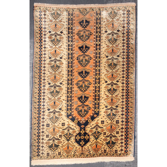 Semi-Antique Turkoman Rug, Afghanistan, 3.11 x 5.9