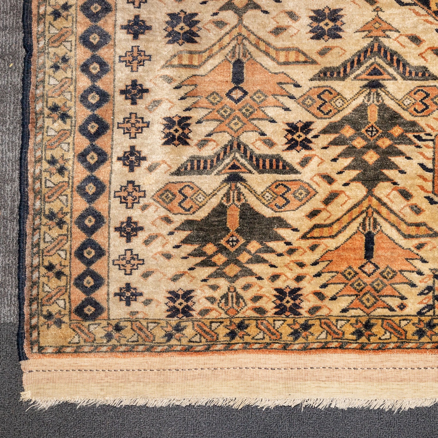 Semi-Antique Turkoman Rug, Afghanistan, 3.11 x 5.9