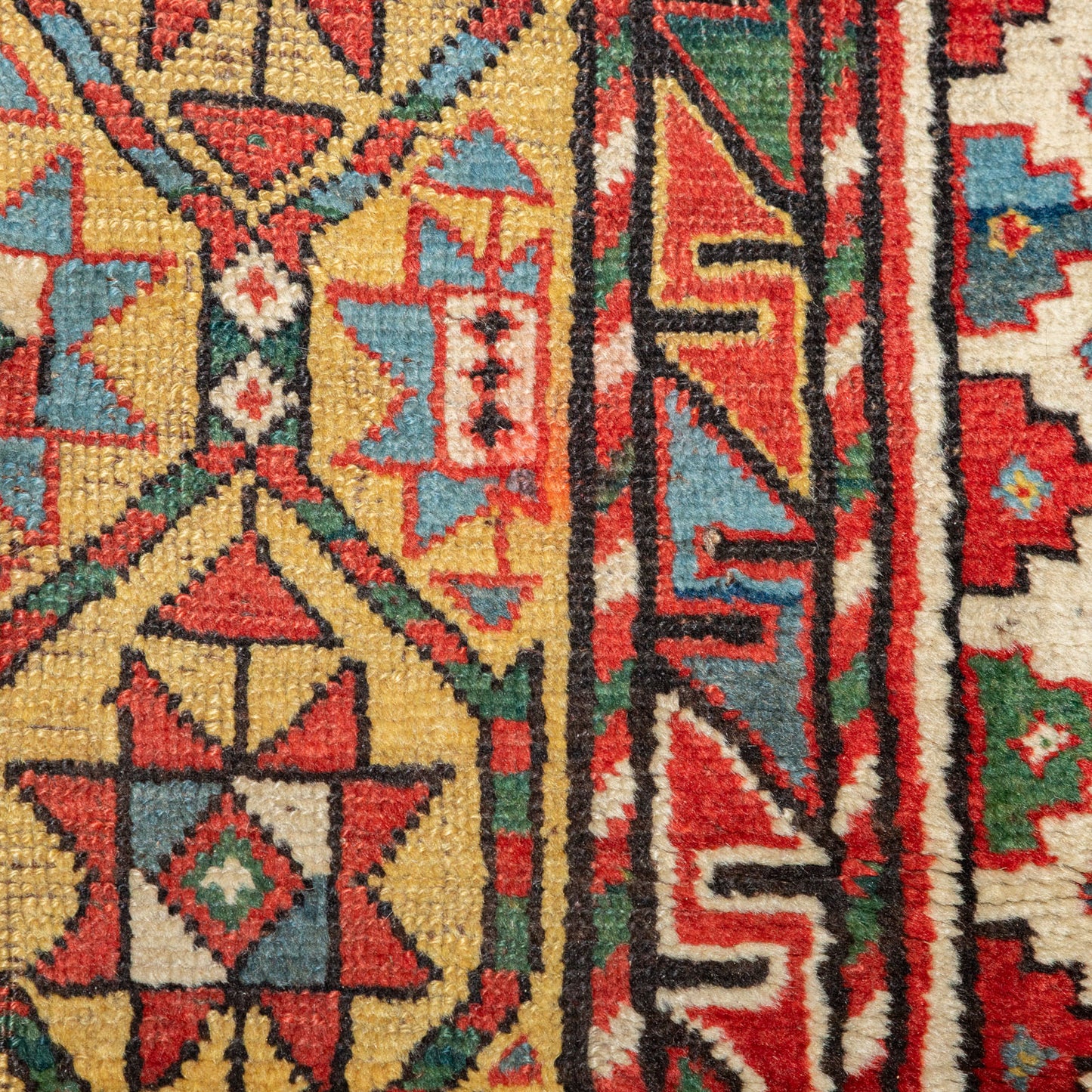 Antique Kazak Rug, Caucasus, 4.1 x 8.7
