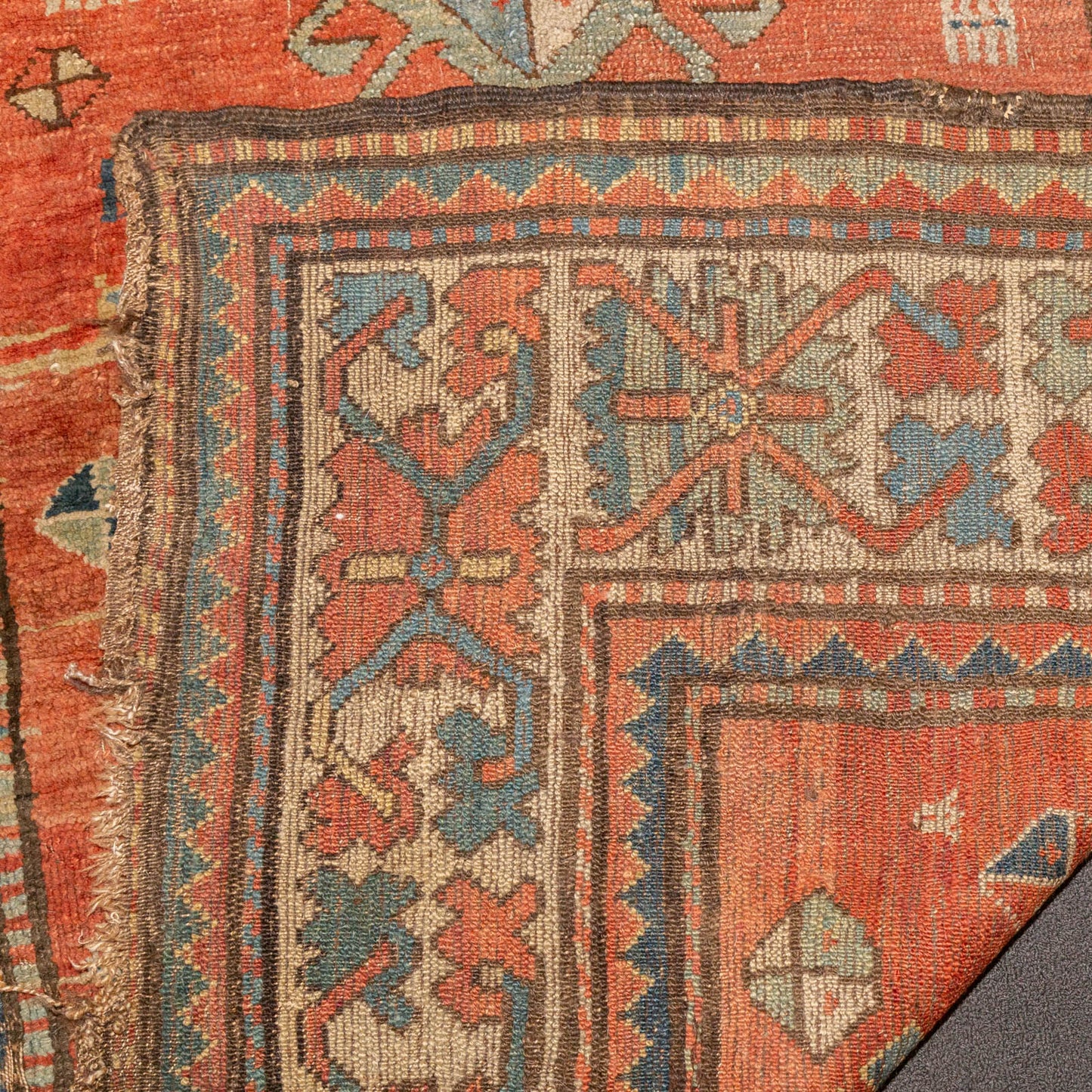Antique Kazak Runner, Caucasus, 4.5 x 10.7
