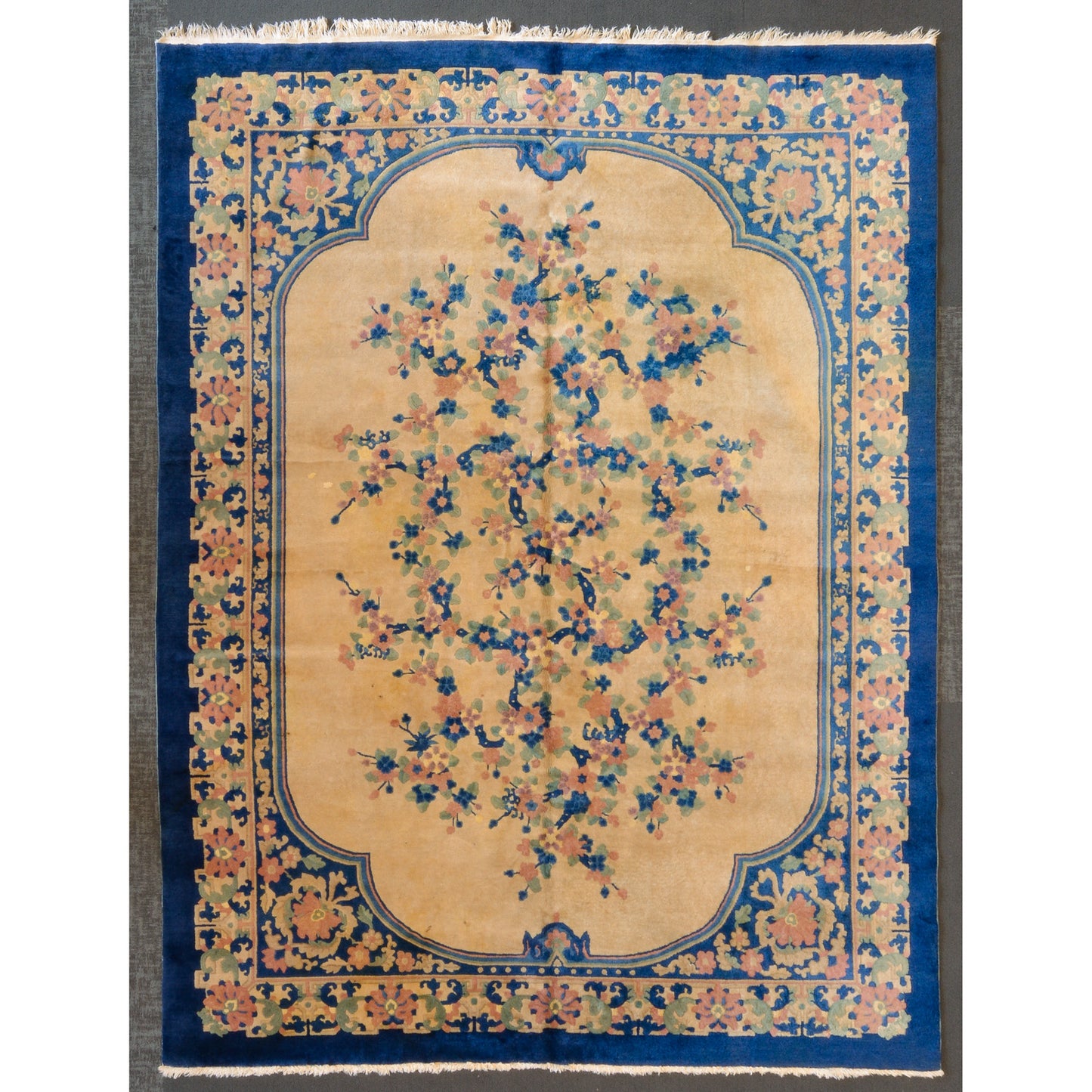 Semi-Antique Art Deco Chinese Rug, China, 8.10 x 11.7