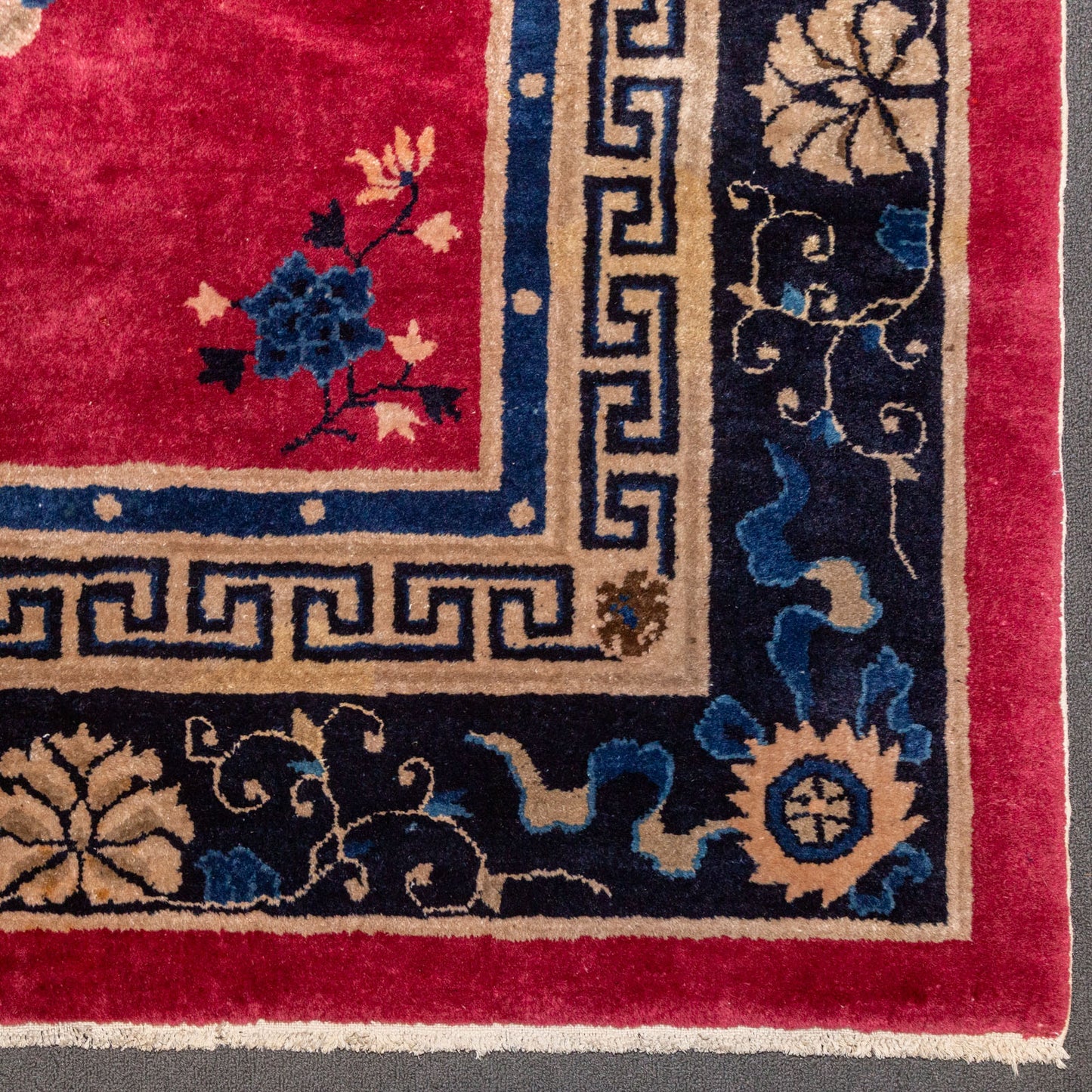 Antique Fette Rug, China, 7.11 x 9.8