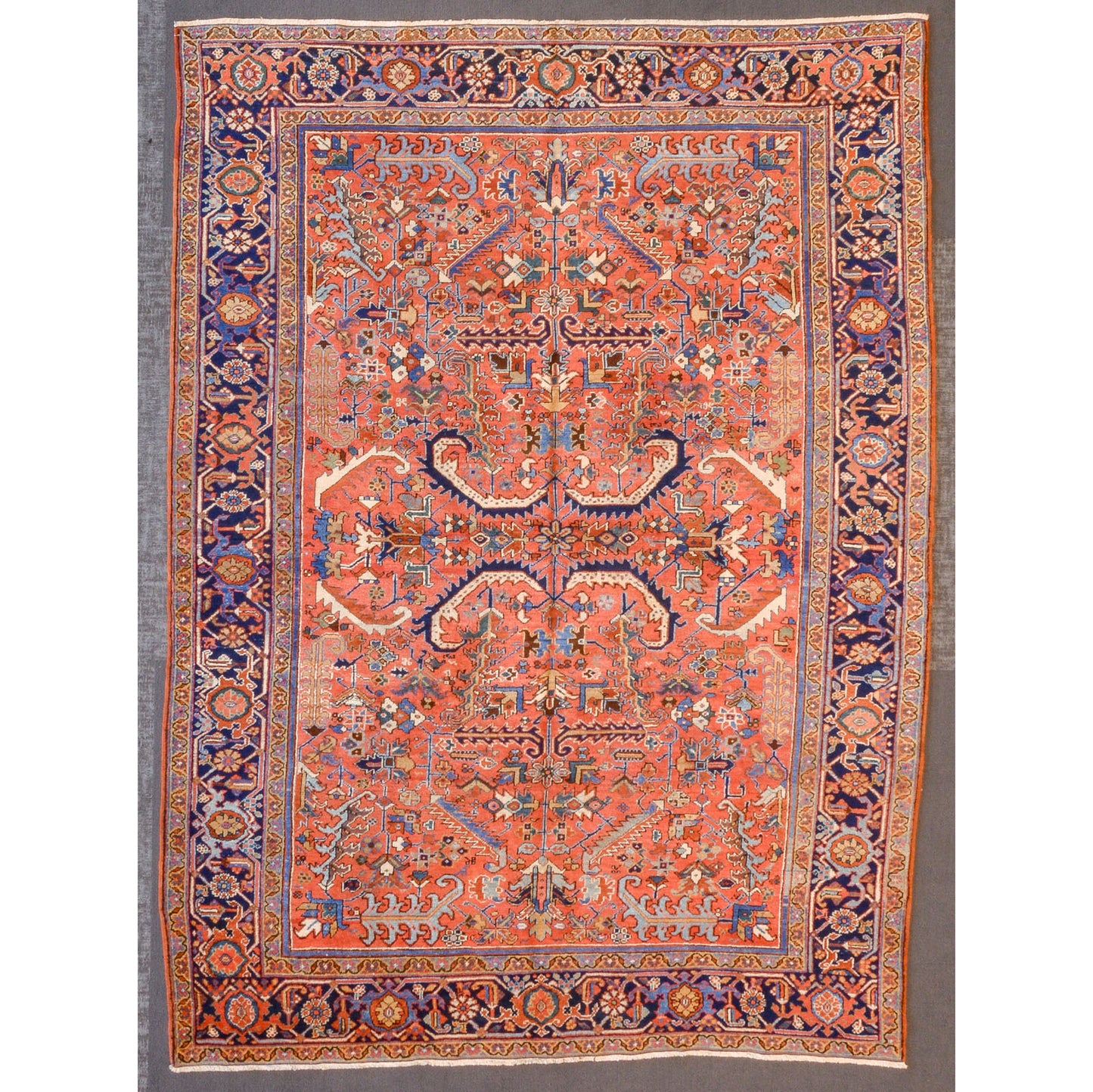 Antique Heriz Rug, Persia, 7.10 x 10.8