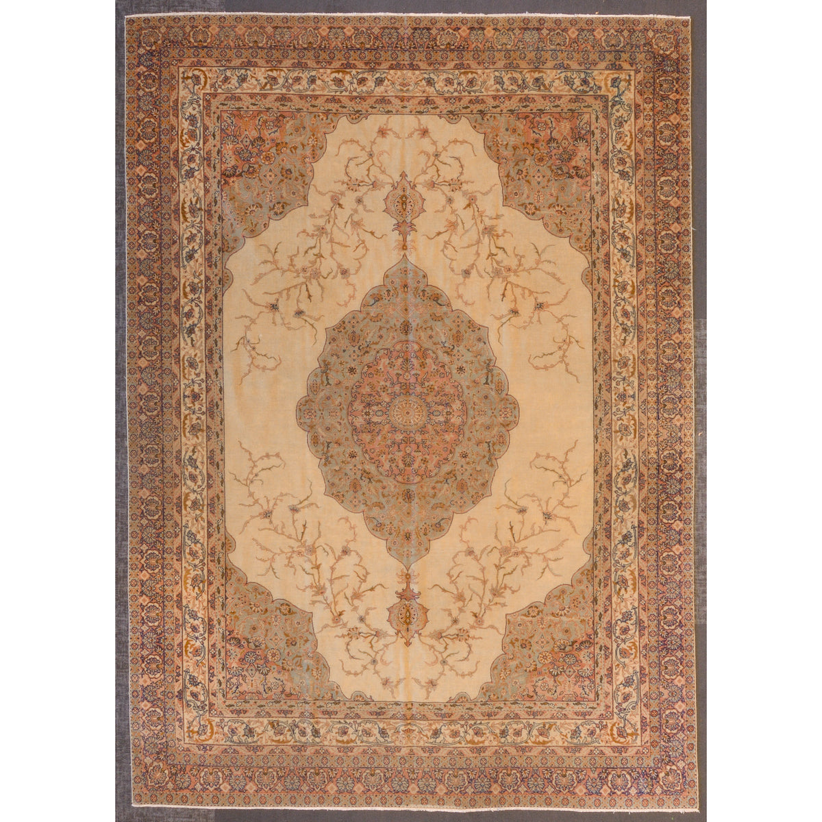 Antique Tabriz Rug, Persia, 8.4 x 11.9