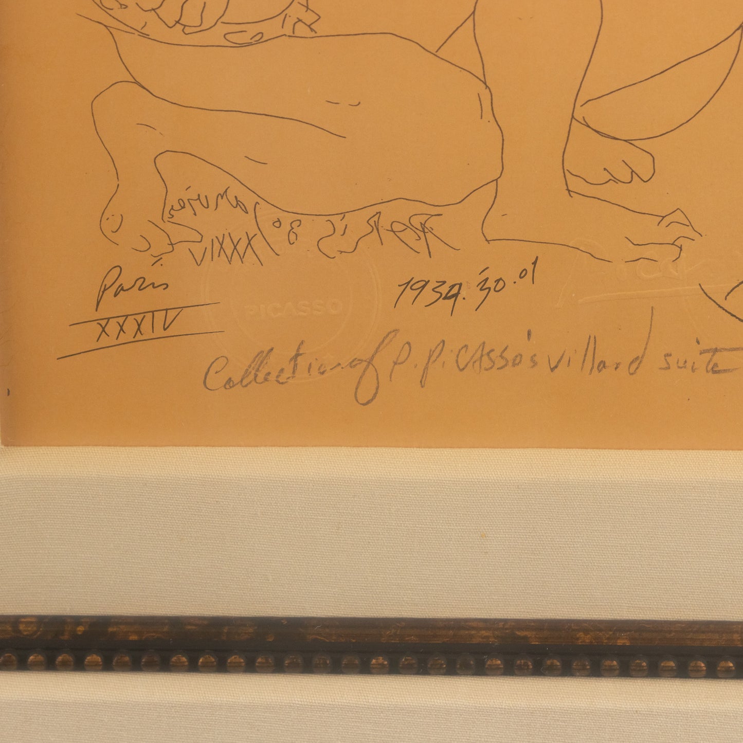 After Pablo Picasso. "Young Bacchus with Tambourine," lithograph