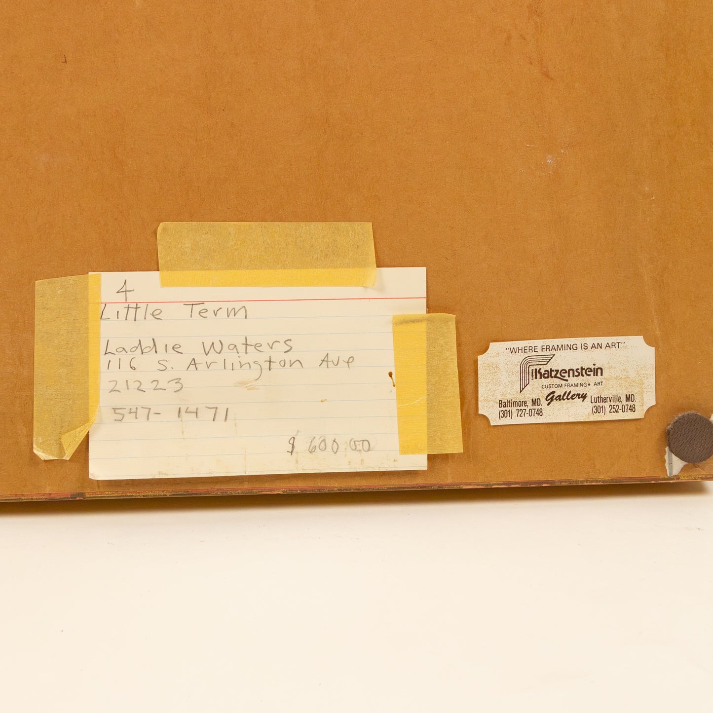 Laddie Waters. "Little Term," oil