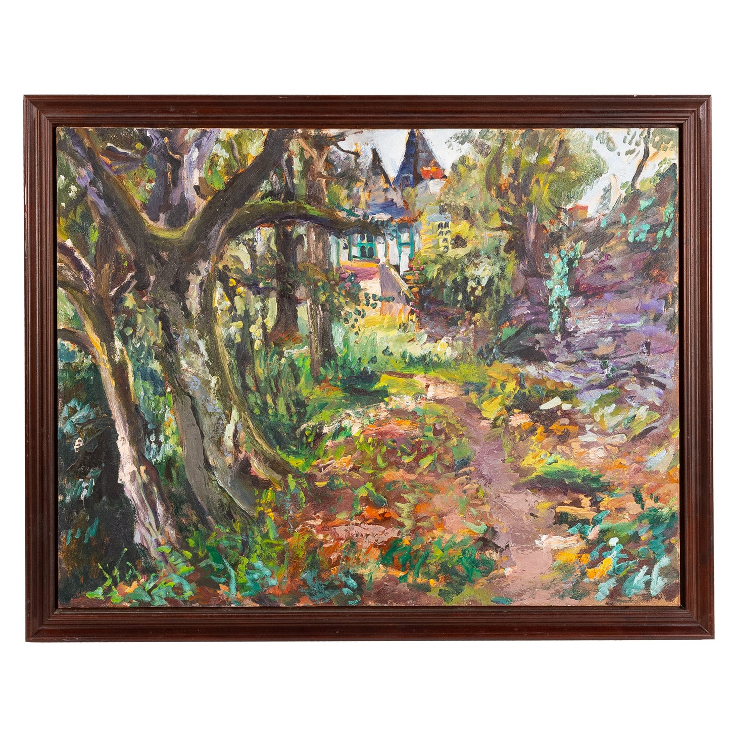 Raoul Middleman. "Sous Bois du Chateau," oil