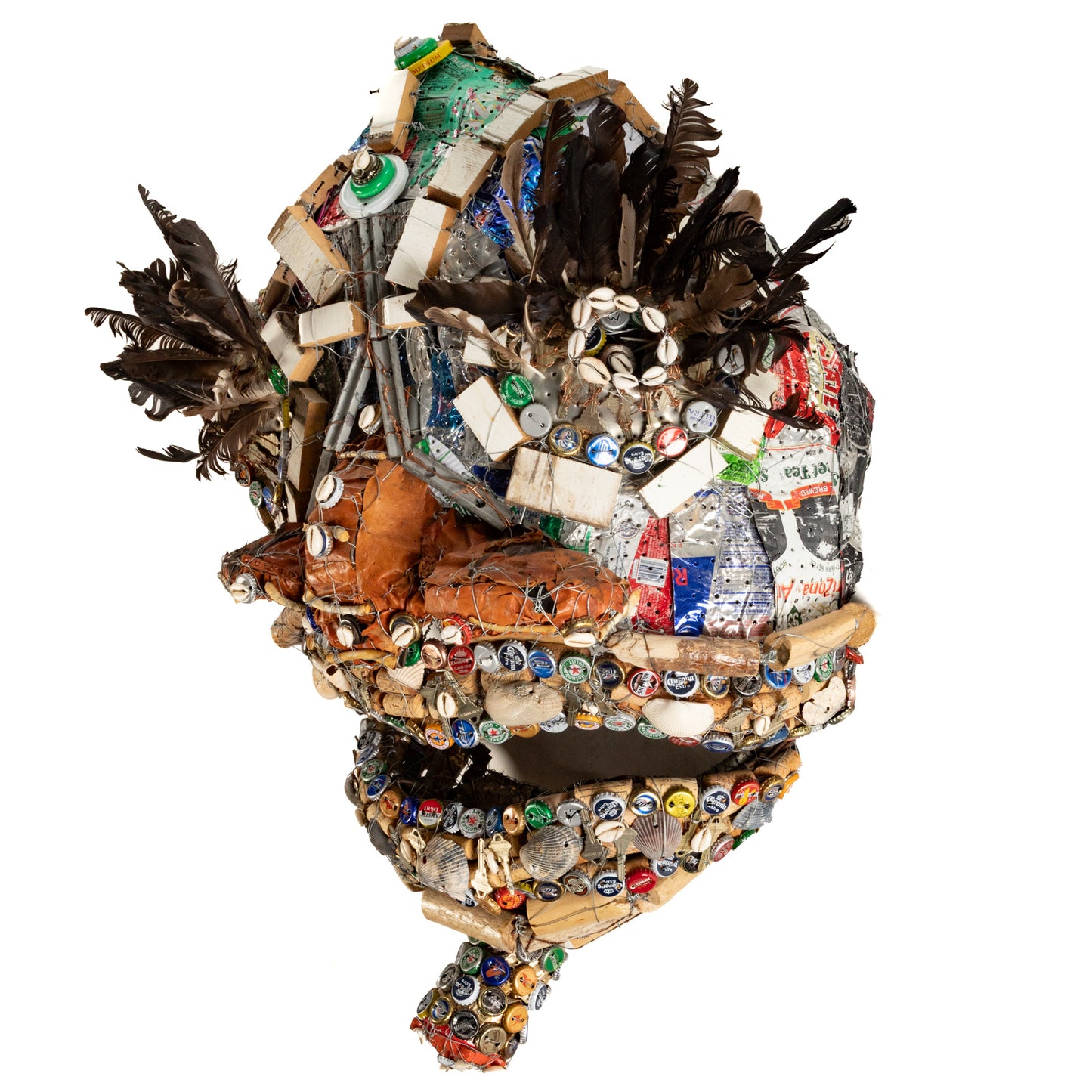 Noah Williams. Mask, mixed media wall sculpture
