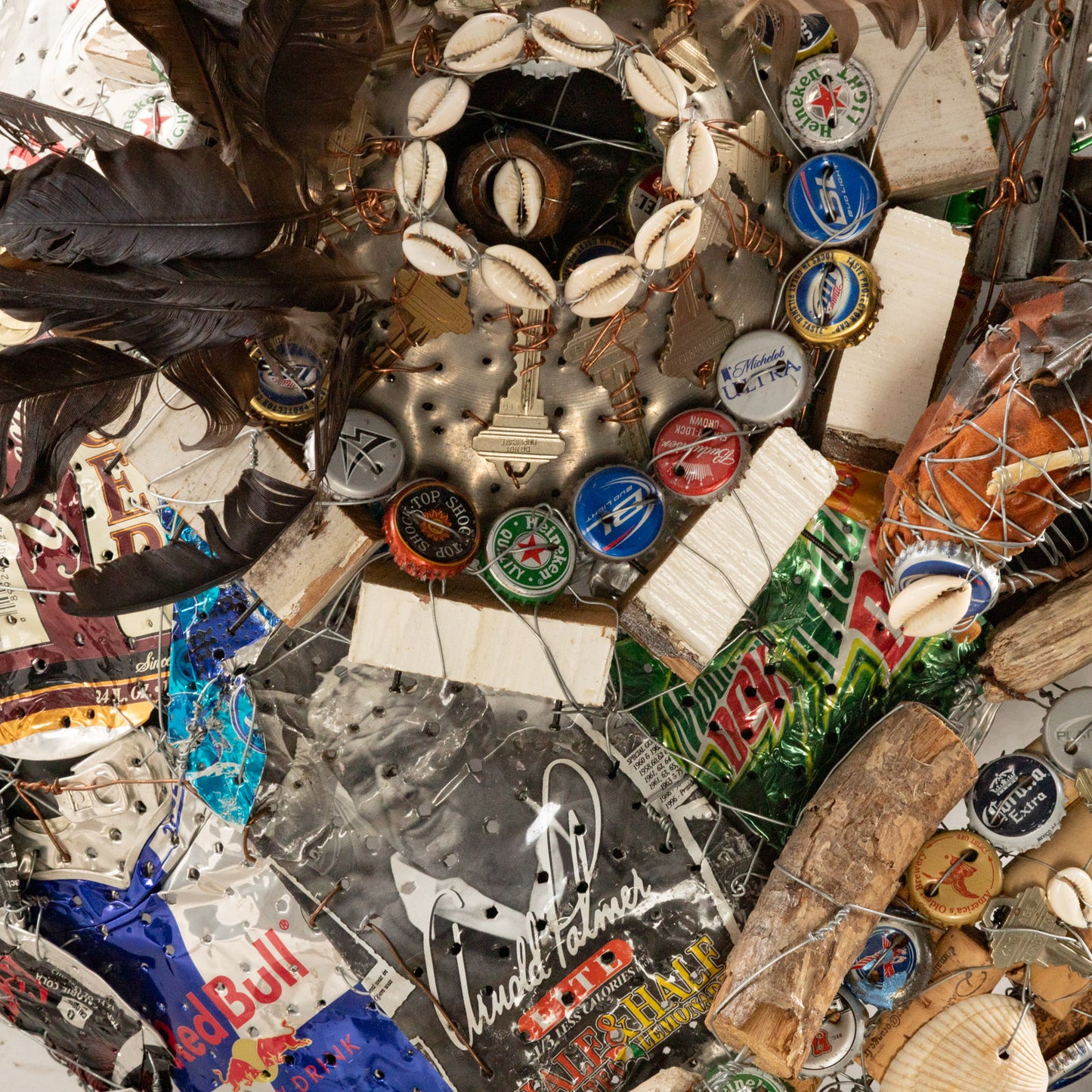 Noah Williams. Mask, mixed media wall sculpture